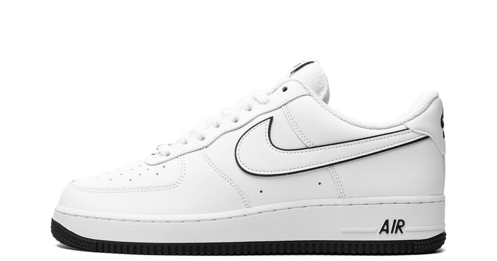 Nike Air Force 1 '07 Low White Black Outline Swoosh - OnSize