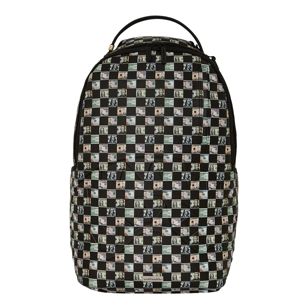 Sprayground Money Check Pattern DLX Backpack - OnSize