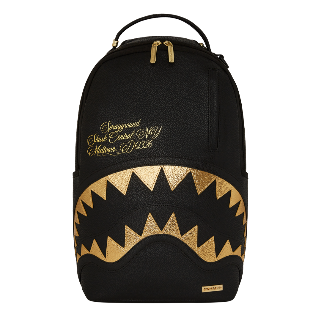 Sprayground Shark Central Gold DLXSV Backpack - OnSize