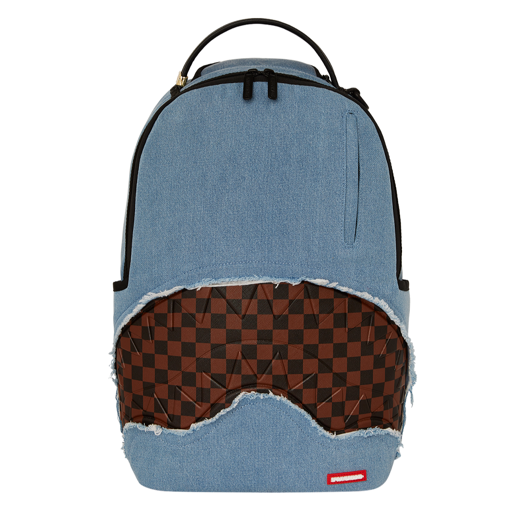Sprayground Denim Shark Bite DLXSV Backpack - OnSize