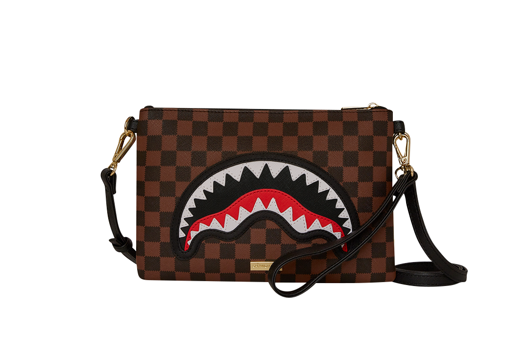 Sprayground Sawtooth Sharks In Paris Crossover Clutch - OnSize