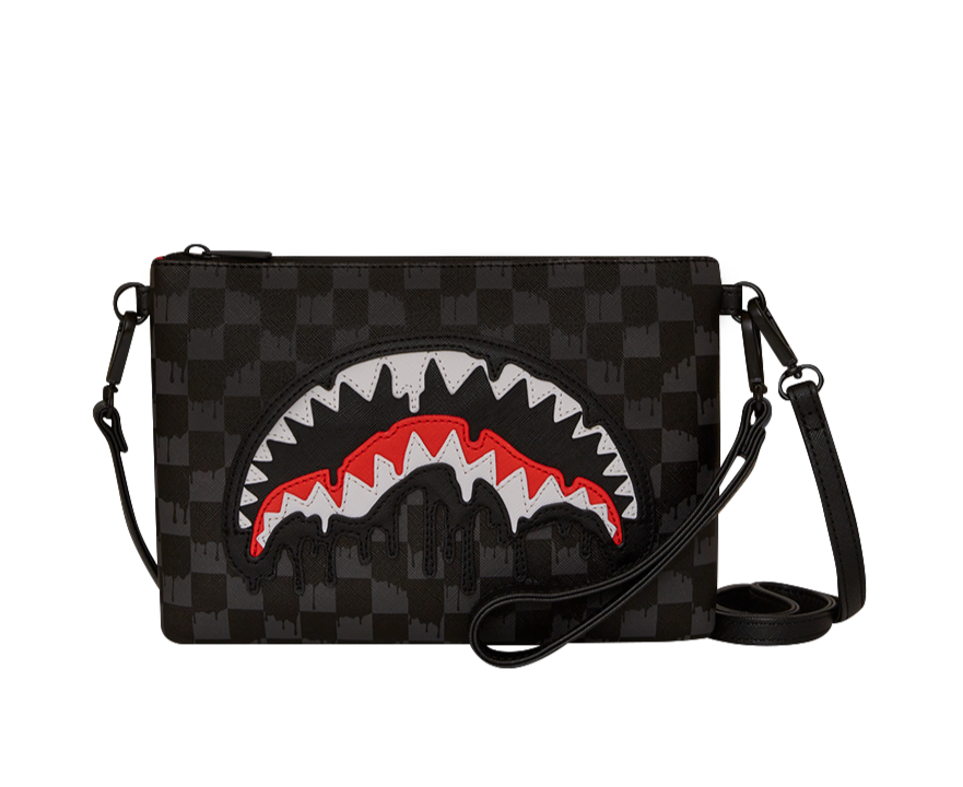Sprayground Dripping Sharks In Paris Crossover Clutch - OnSize