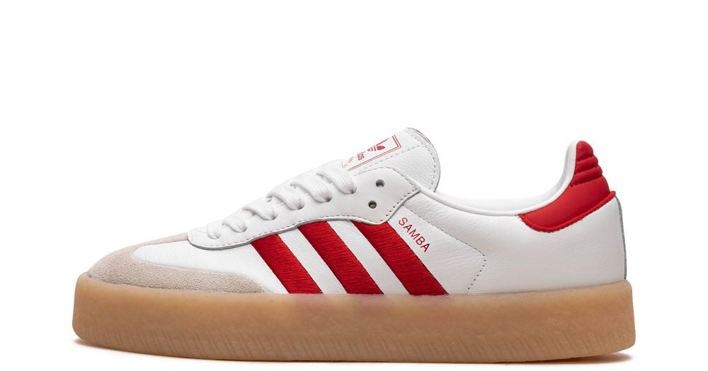 adidas Sambae White Better Scarlet Gum - OnSize