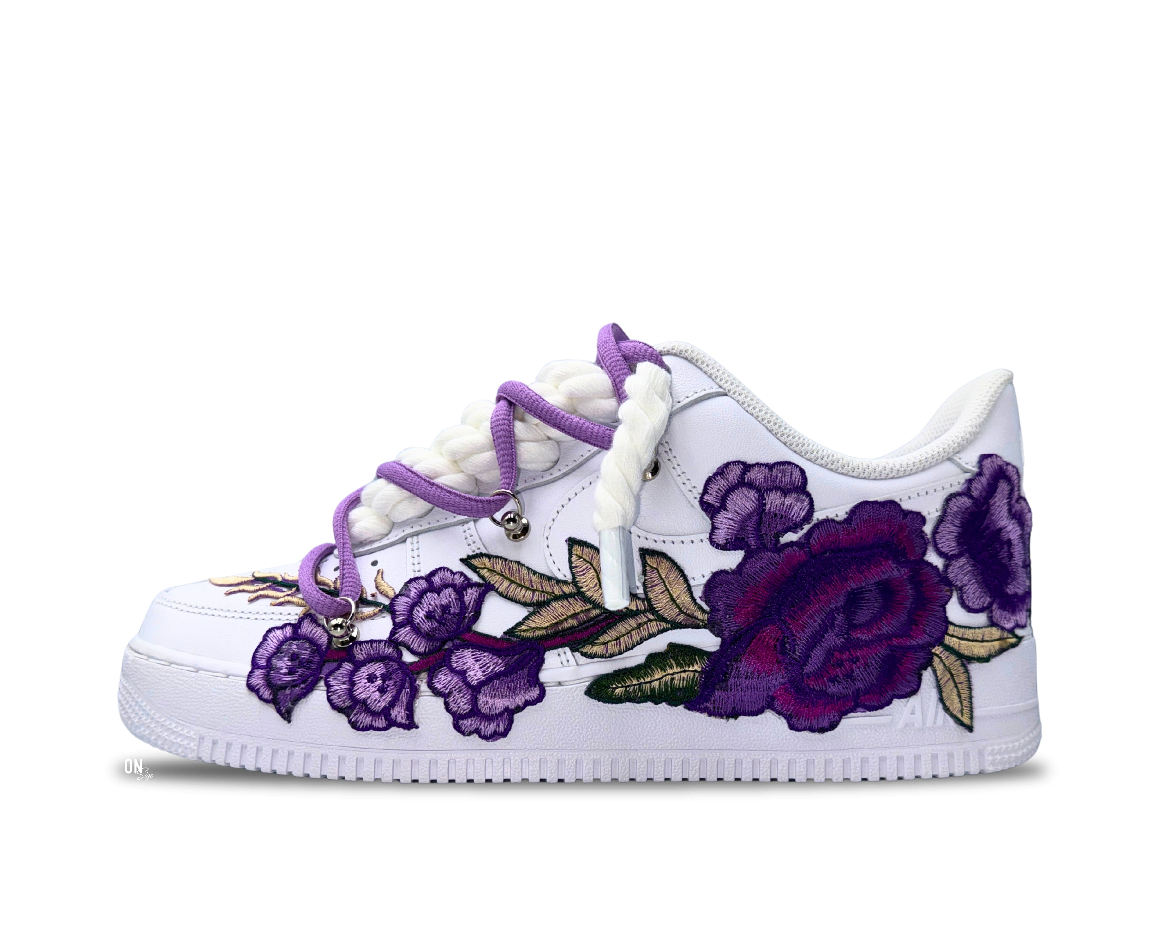Nike Air Force 1 Low ‘07 White / Purple Rose Double Laces