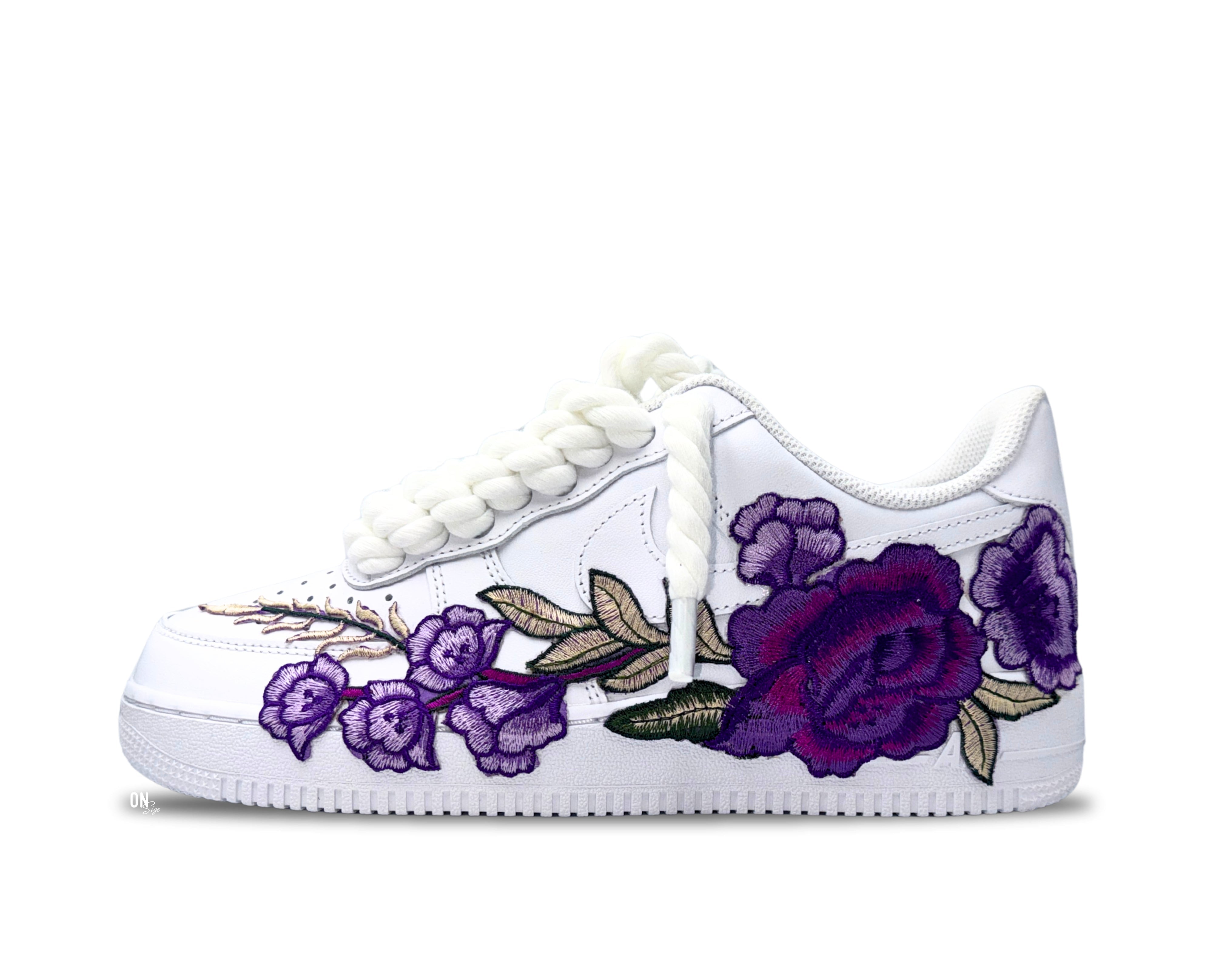 Nike Air Force 1 Low ‘07 White / Purple Rose Rope Laces