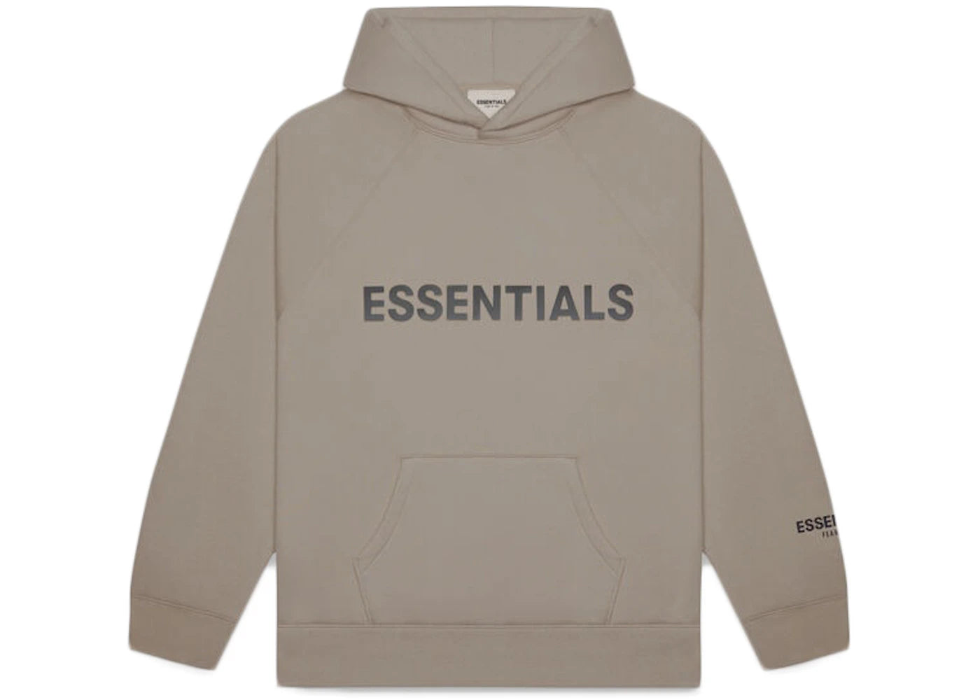 Fear of God Essentials Pullover Hoodie Applique Logo (FW20) Taupe - OnSize