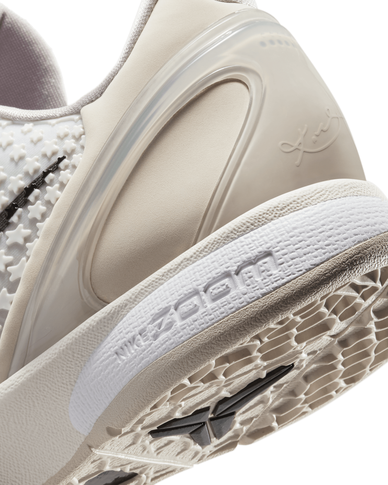 Nike Kobe 6 Protro – hátulnézet, sail/black szín