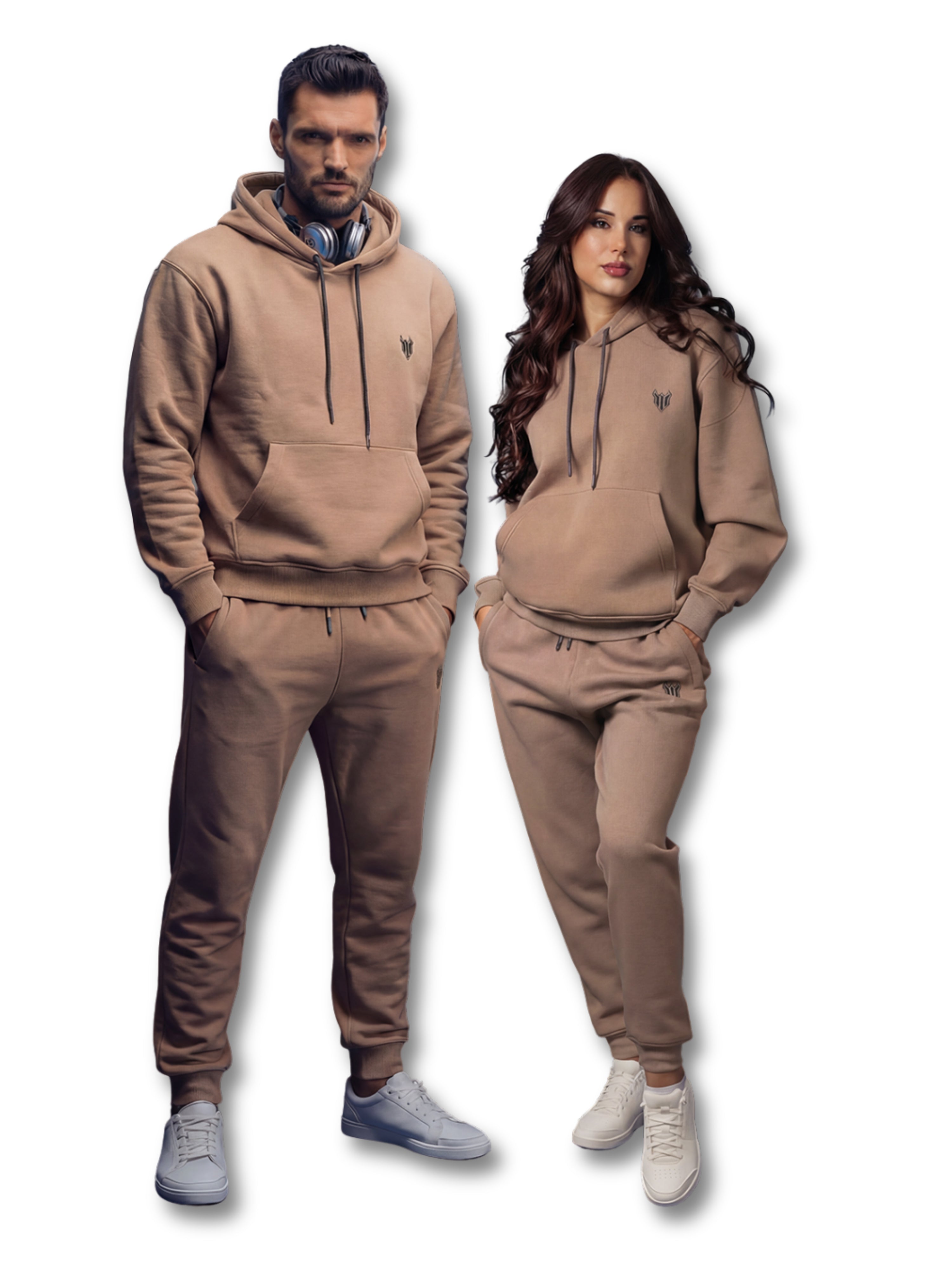 HELL FIGHT Basic Sweatpants Sand - OnSize