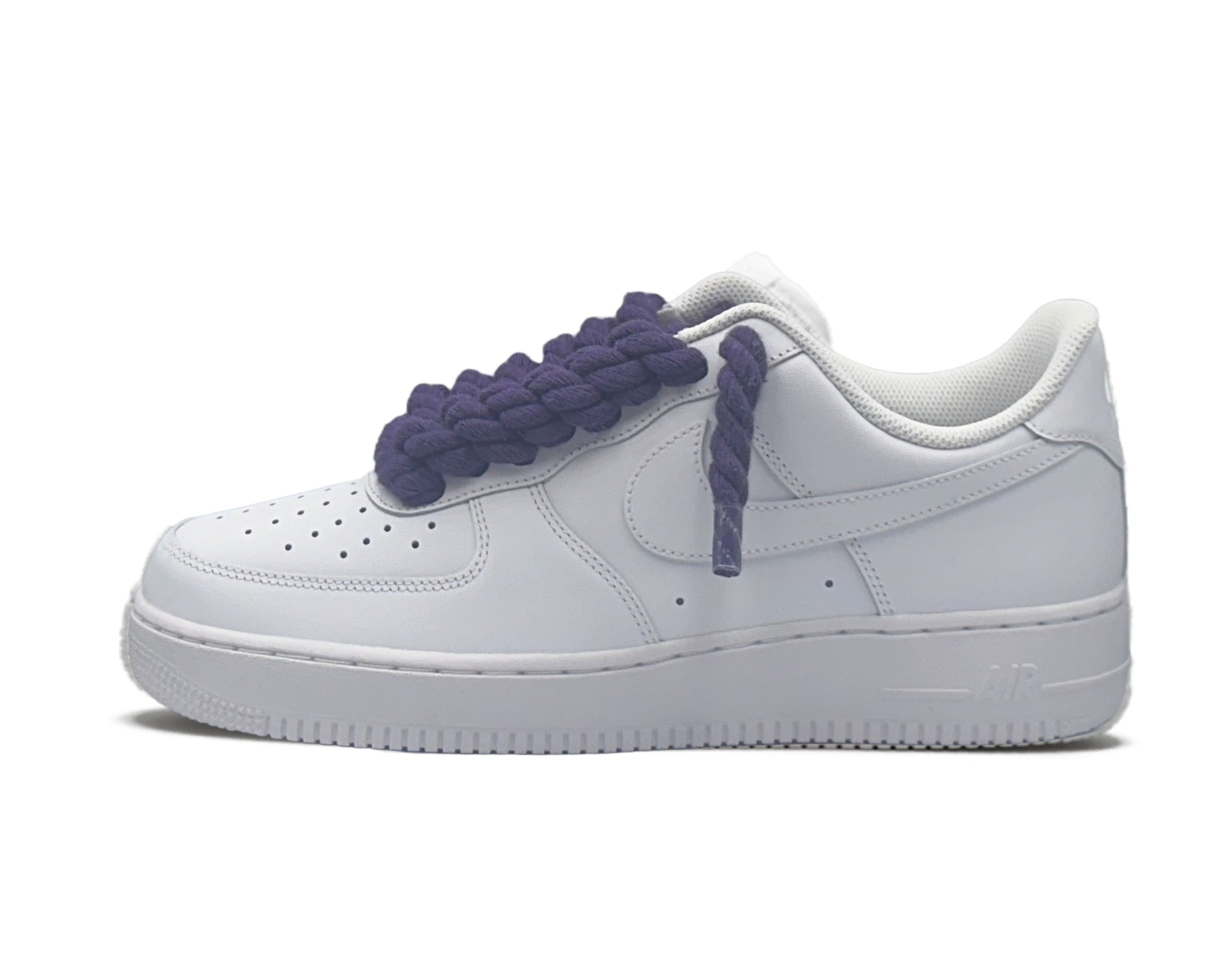 Nike Air Force 1 Low ‘07 White / Purple Rope Laces