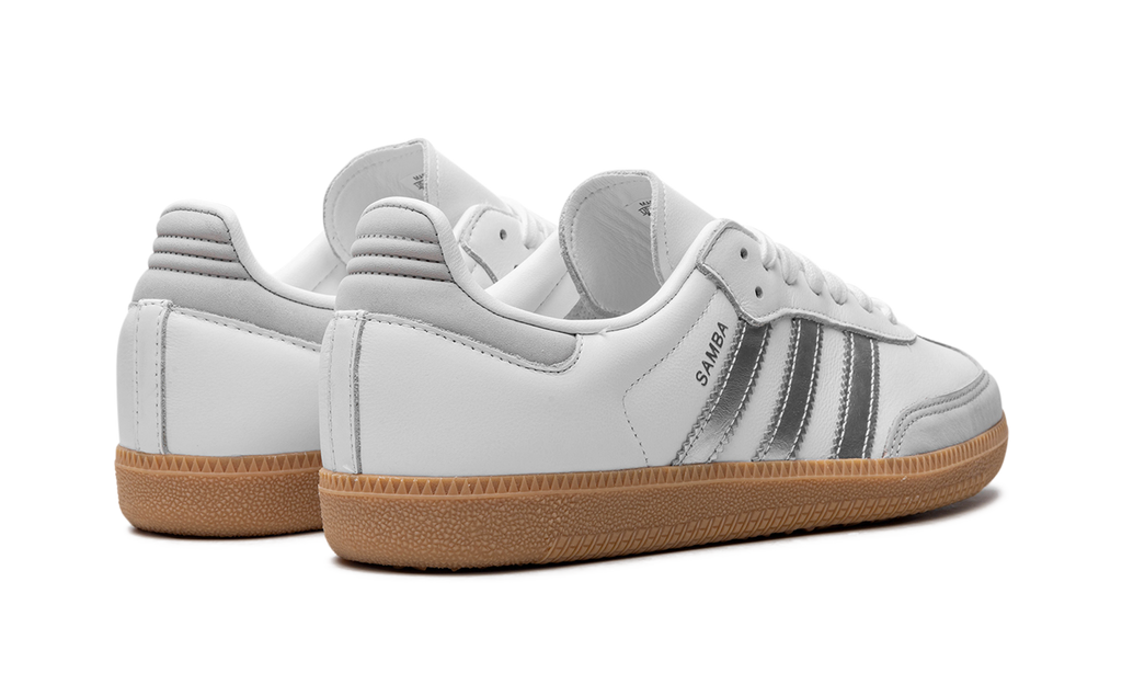 adidas Samba OG White Silver Metallic Grey - OnSize