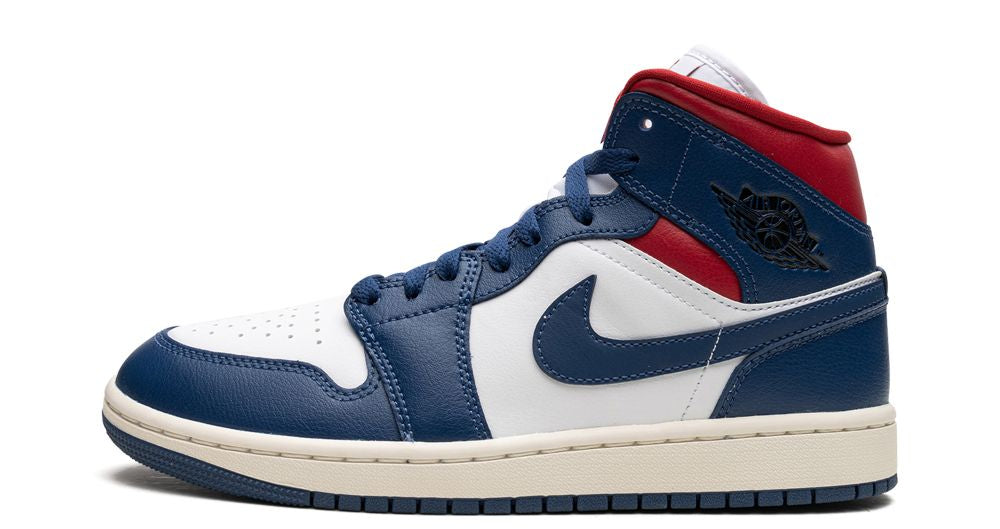 Jordan 1 Mid French Blue Gym Red - OnSize