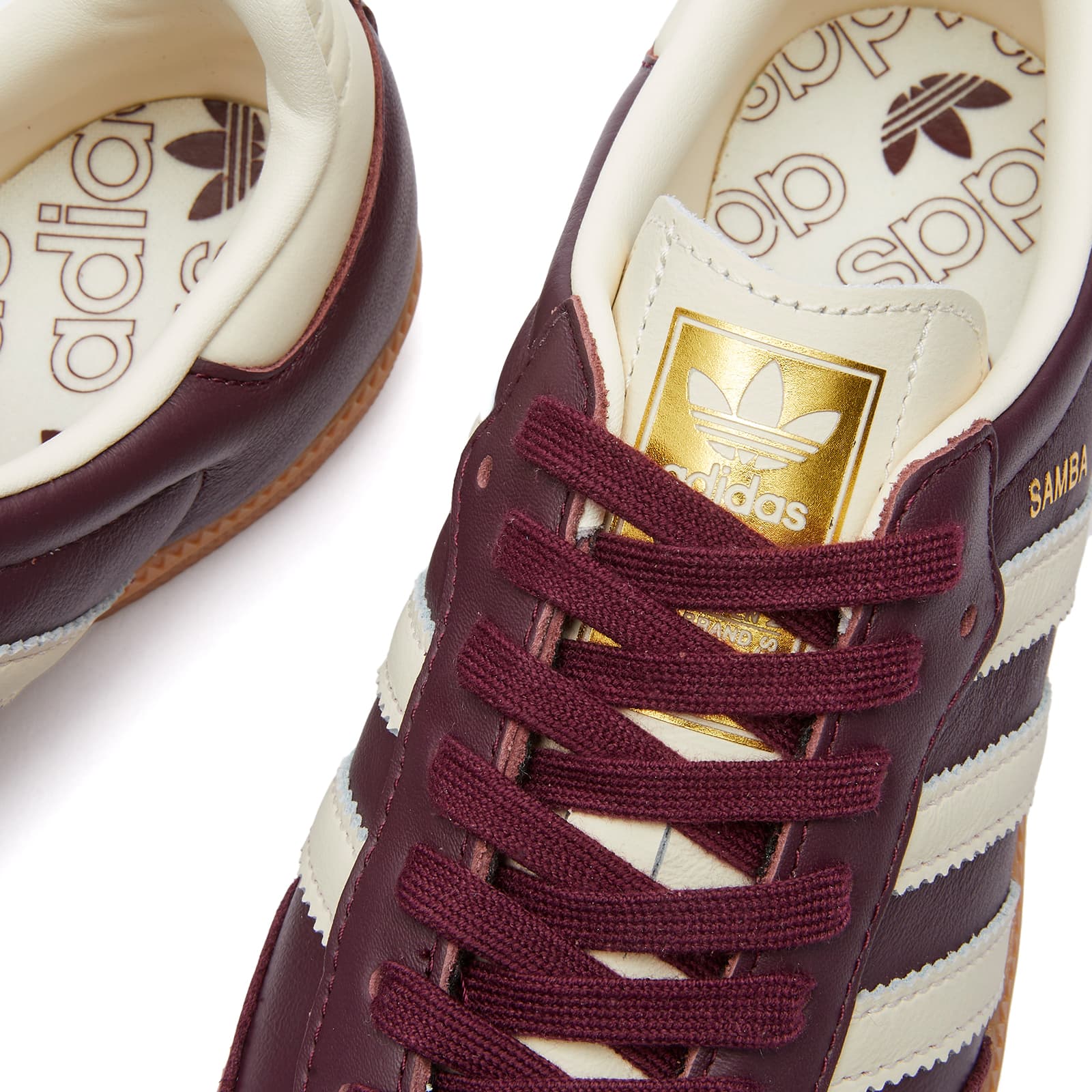 adidas Samba OG Maroon Gold Metallic - OnSize