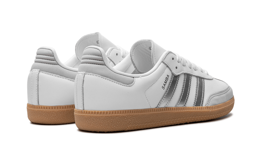 adidas Samba OG White Silver Metallic Grey - OnSize