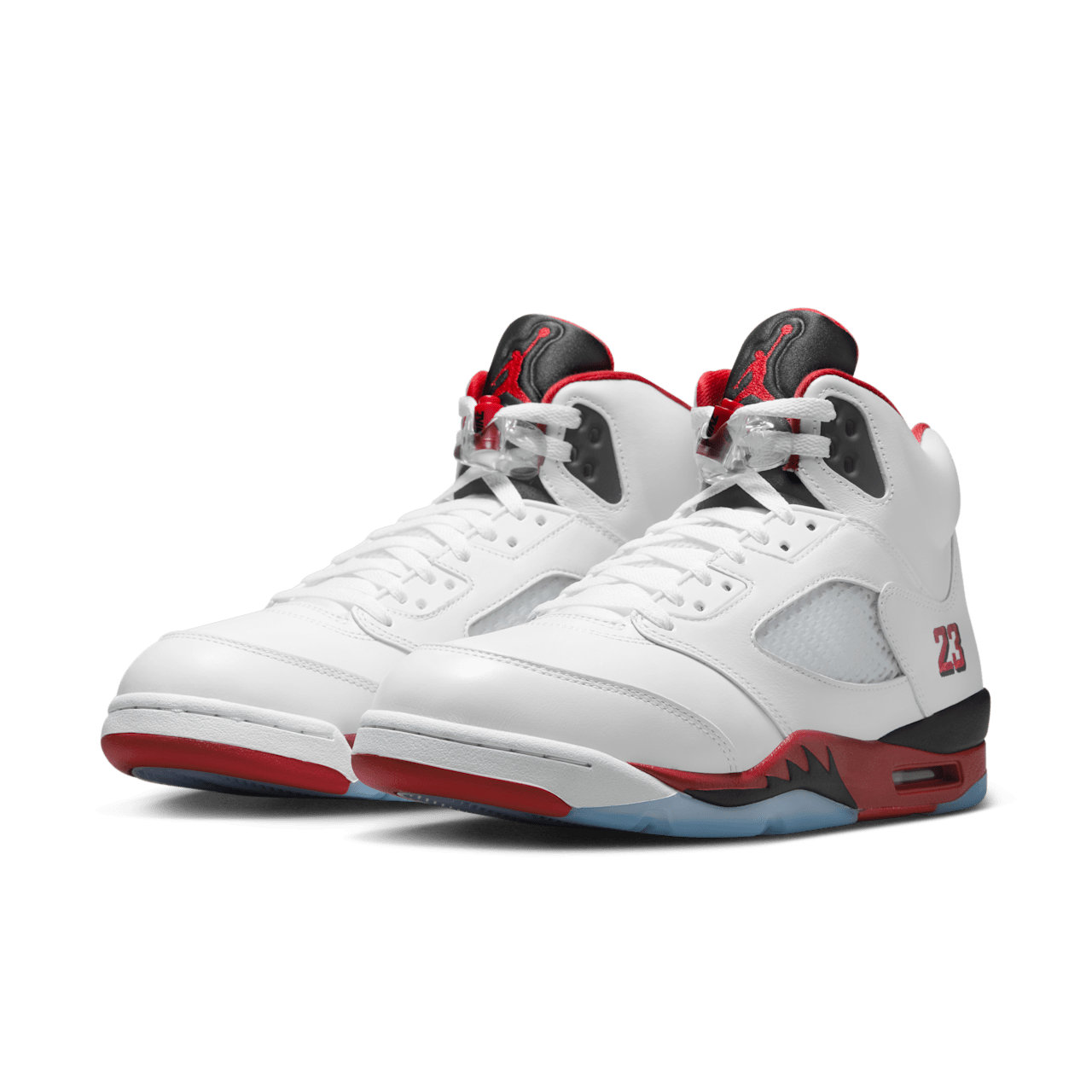 Jordan 5 Retro Fire Red Black Tongue (2025)
