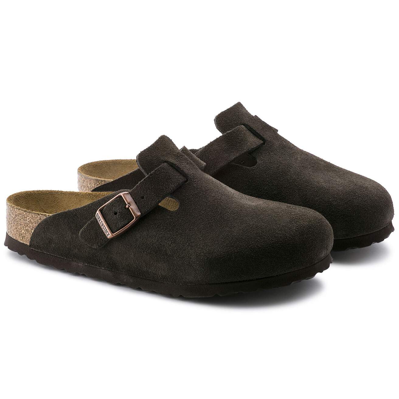 Birkenstock Boston Soft Footbed Suede Mocha - OnSize