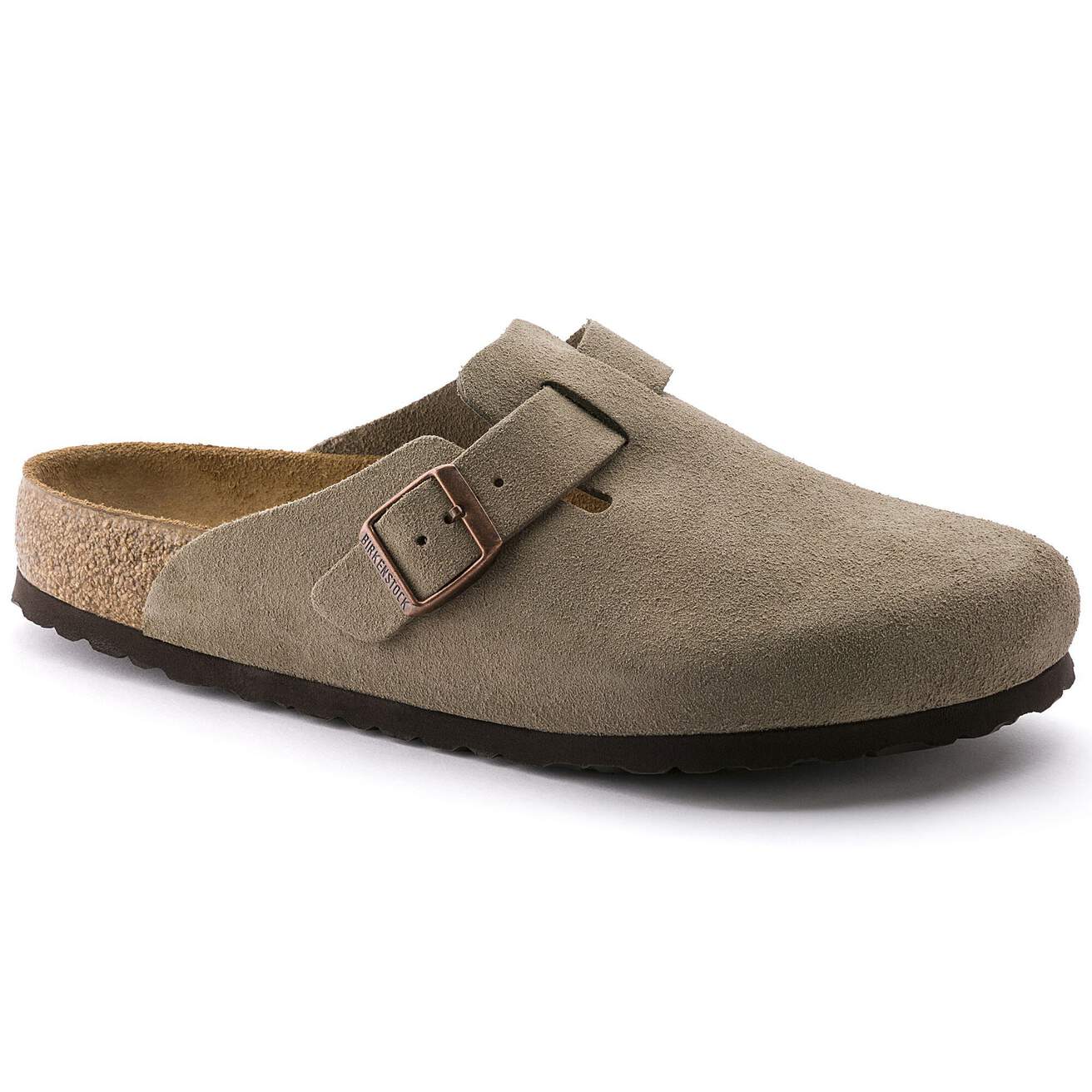 Birkenstock Boston Soft Footbed Suede Taupe - OnSize