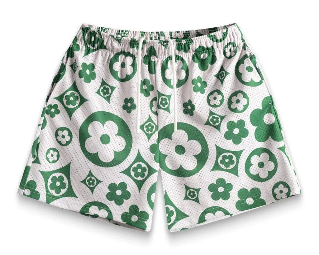 GROVE ♥ GRVB_FLOWER TERRY SHORTS /追跡付 bravest-studios-flower-shorts-
