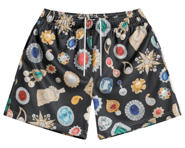 Bravest Studios Jewel Shorts Black - OnSize