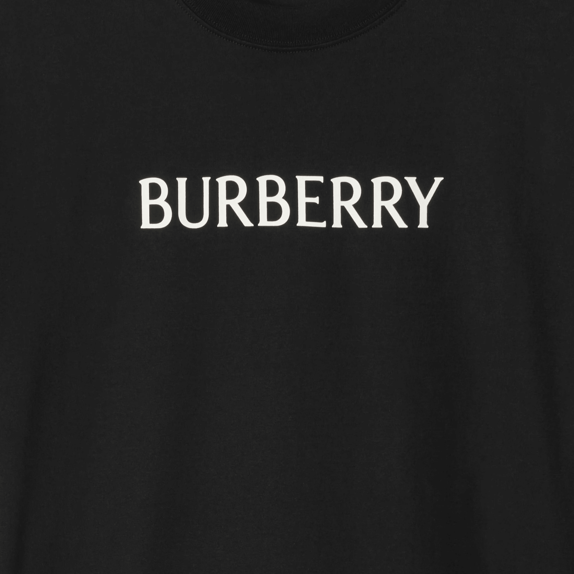 Burberry Logo Cotton T-shirt Black - OnSize