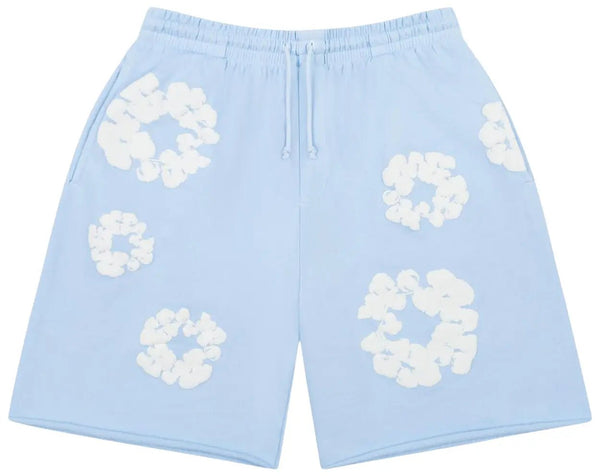 Denim Tears The Cotton Wreath Shorts Powder Blue