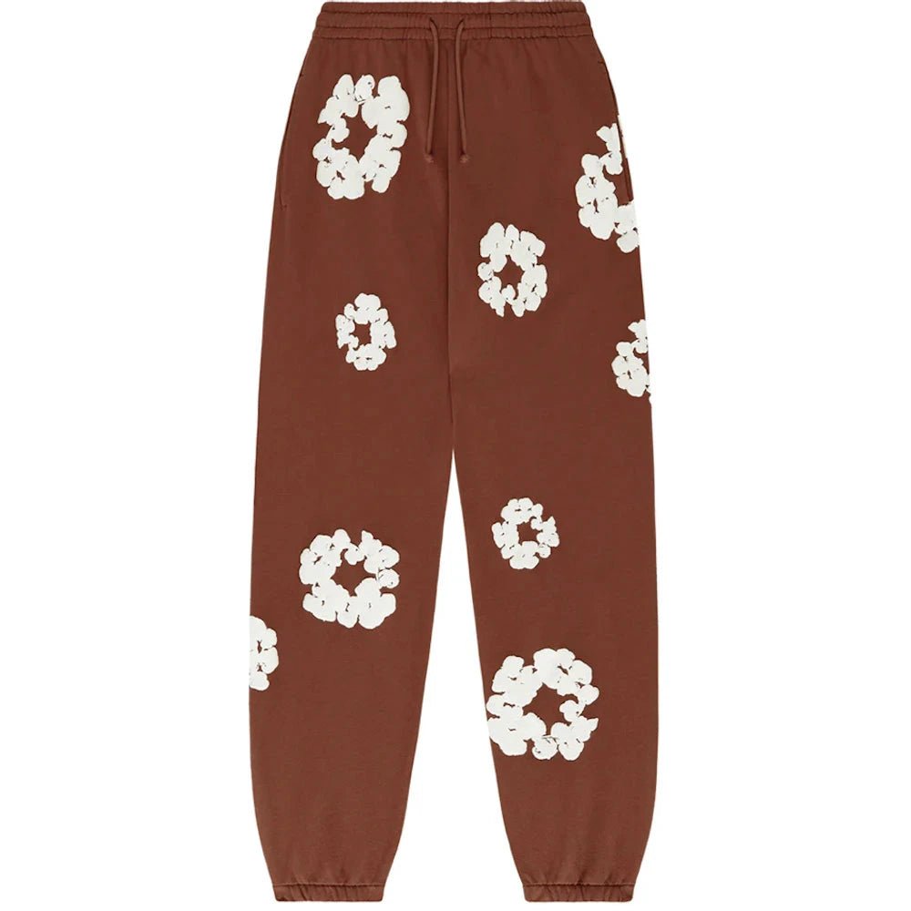 Denim Tears The Cotton Wreath Sweatpants Brown - OnSize