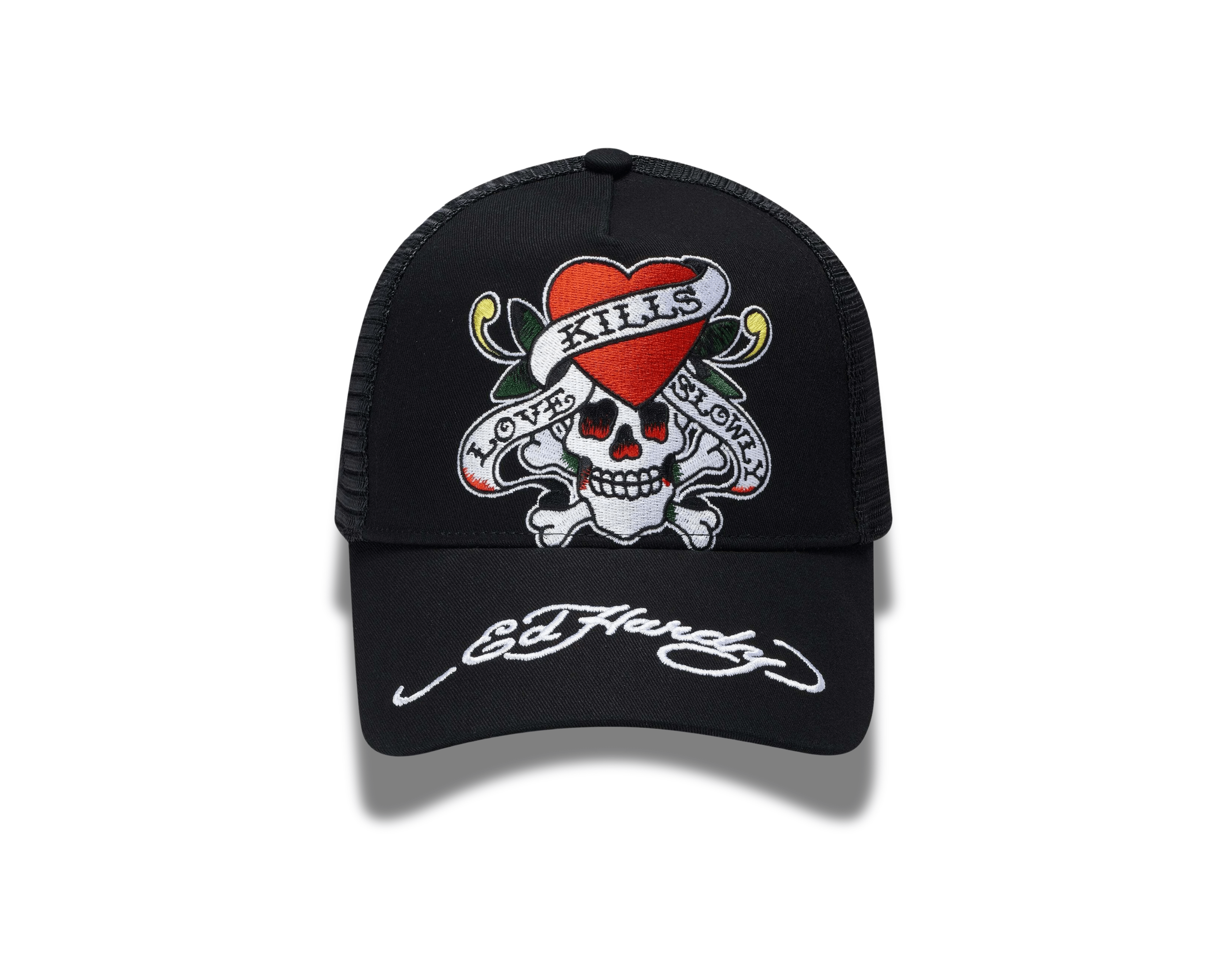 Ed Hardy Love - Slowly Twill Front Mesh Trucker Cap - OnSize