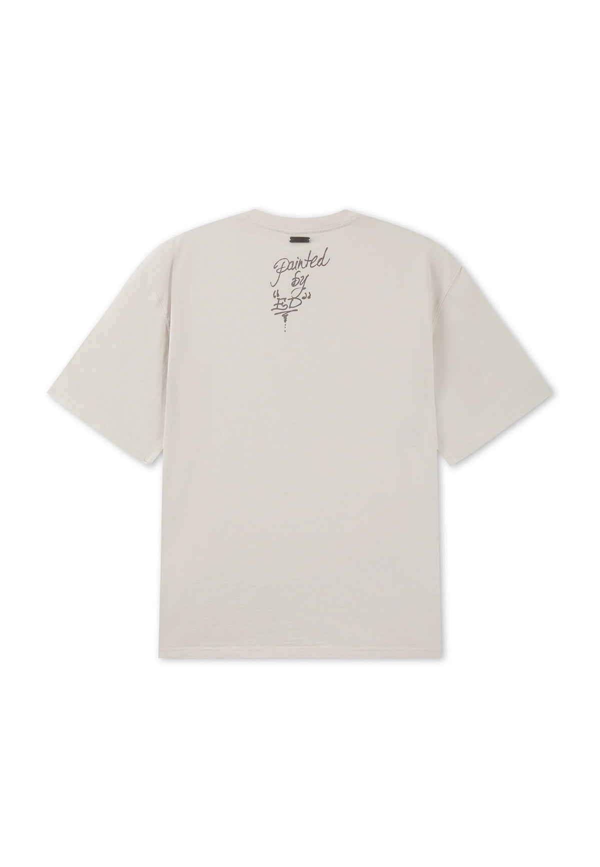 Ed Hardy Life Is A Gamble Graphic Relaxed T-Shirt Ecru - OnSize