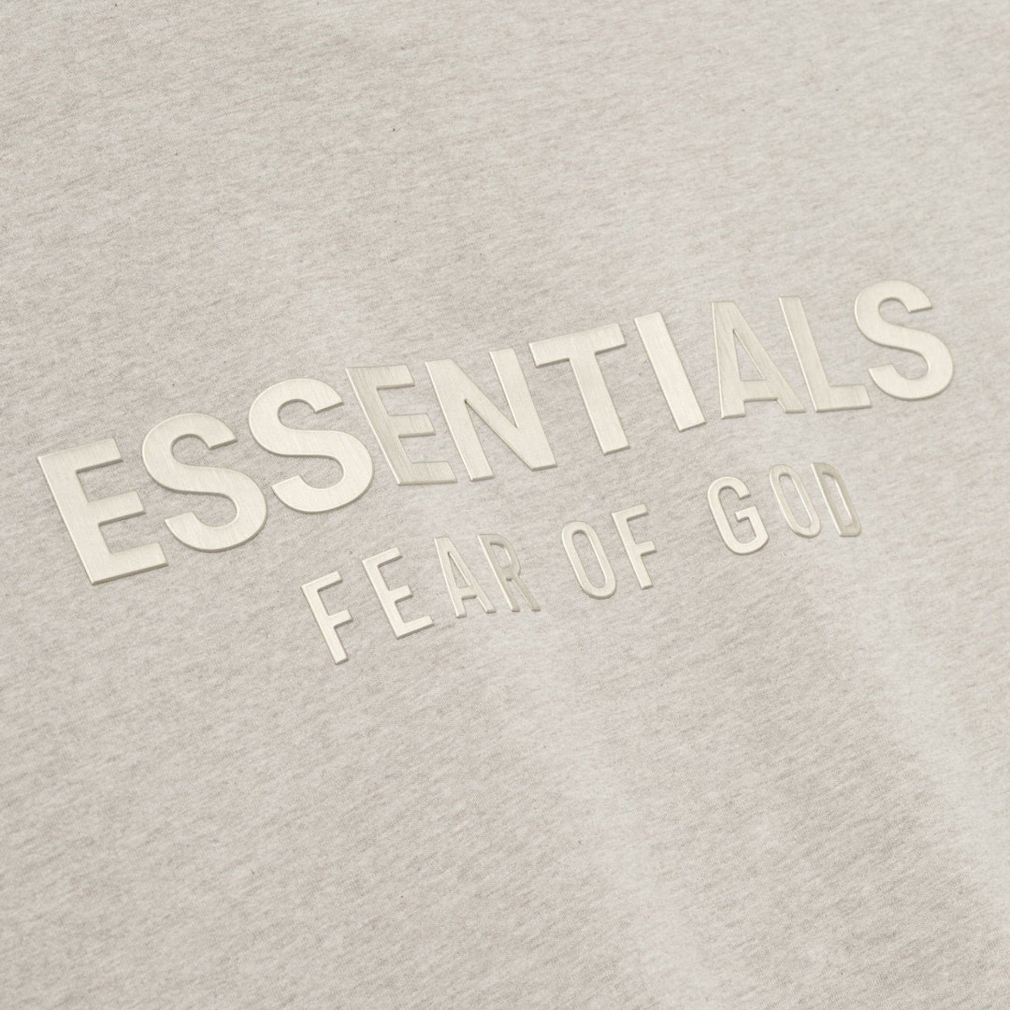 Fear of God Essentials Classic Tee Heather Stone (FW25) - OnSize