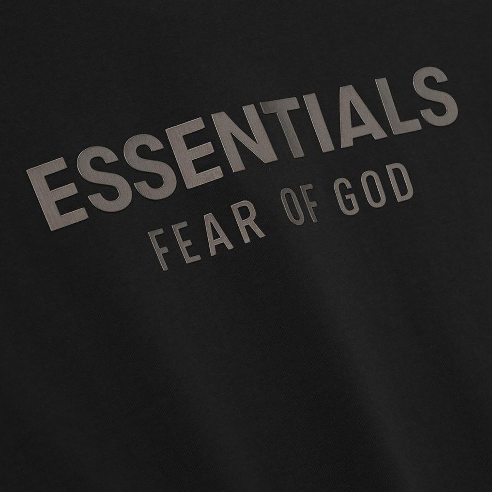 Fear of God Essentials Classic Tee Jet Black (FW25) - OnSize