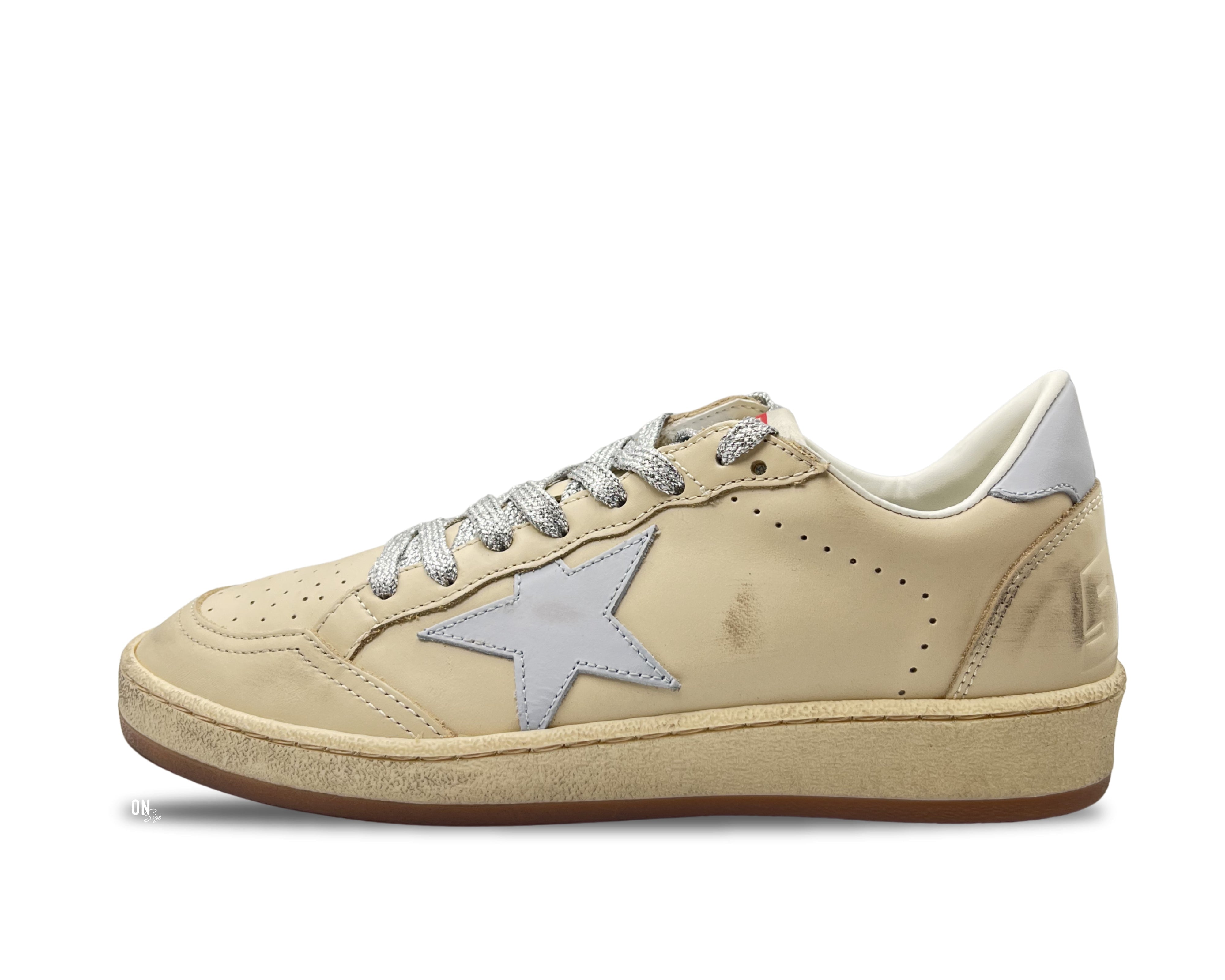 Golden Goose Ball Star Limited Edition Cream Grey - OnSize
