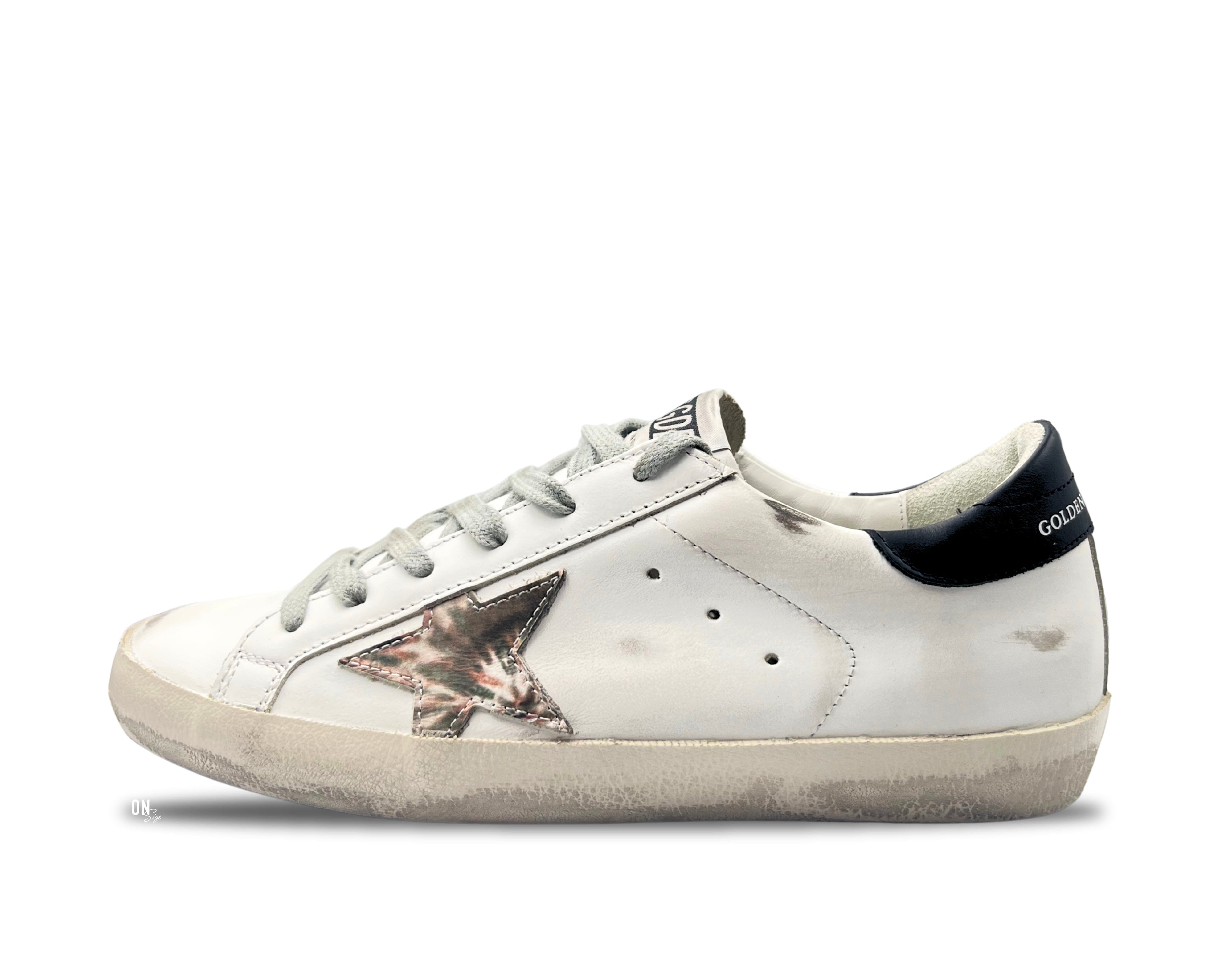 Golden Goose Super - Star Limited Edition White Leather Camo Star - OnSize