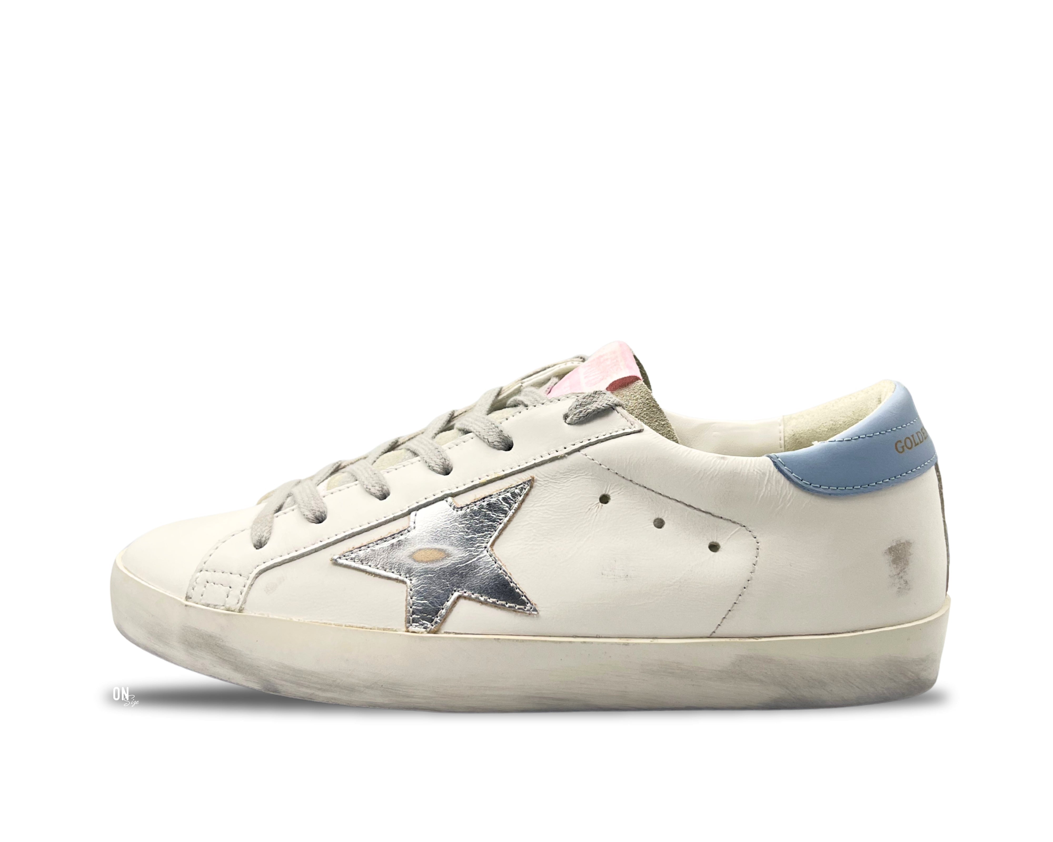 Golden Goose Super - Star Private Edition Powder Blue Silver Star - OnSize