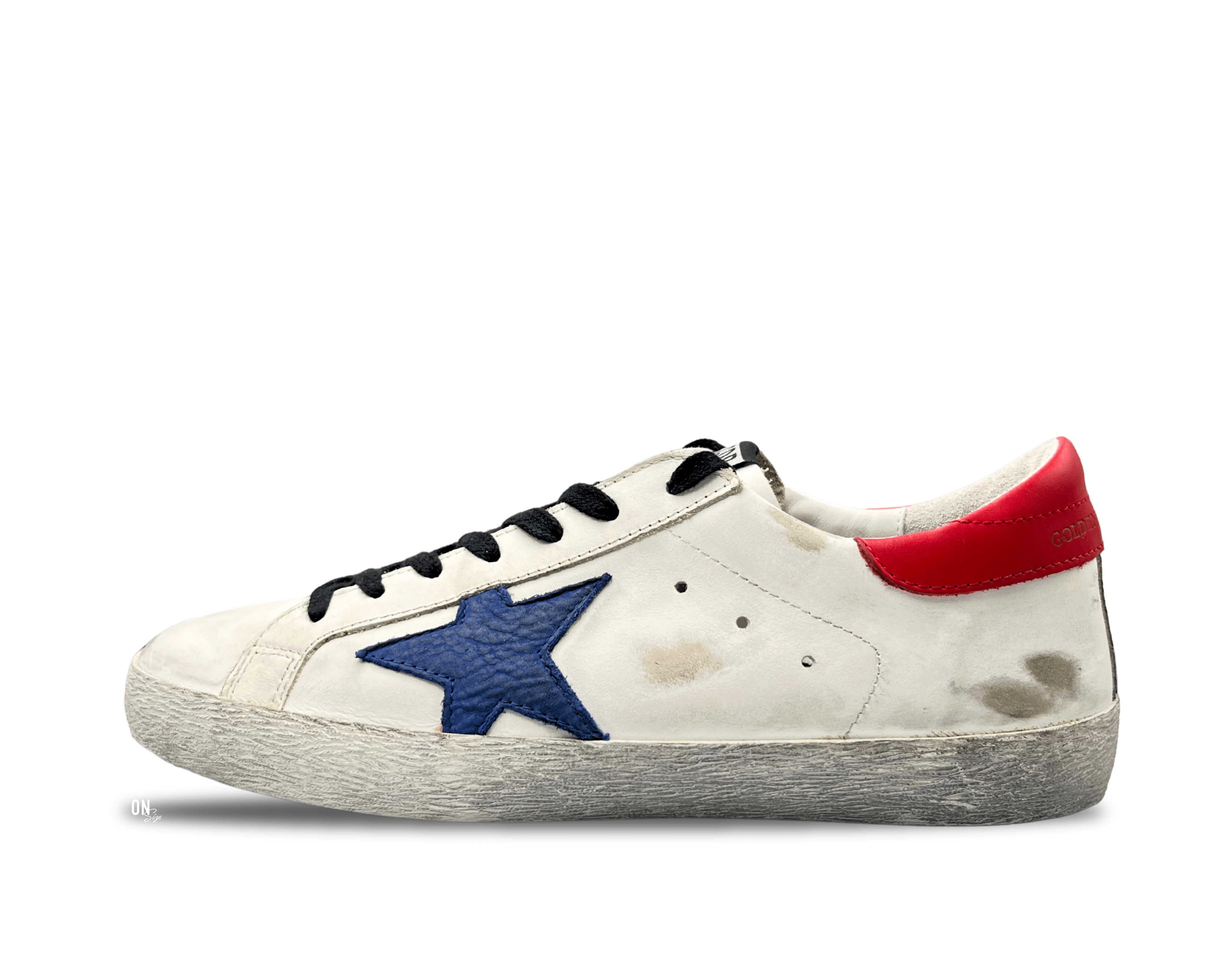 Golden Goose Super - Star White Bluette Red - OnSize