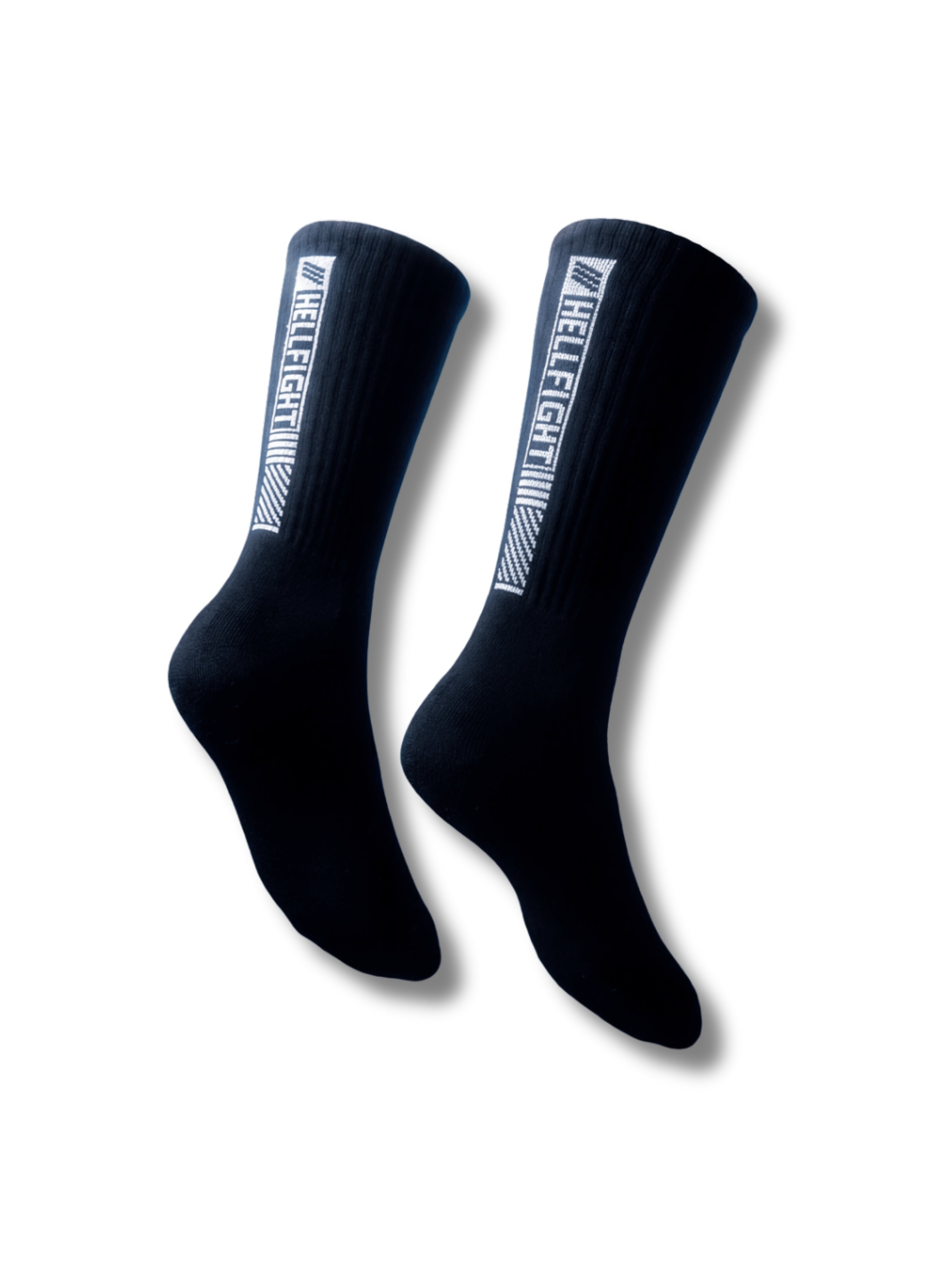 HELL FIGHT Socks Black White - OnSize