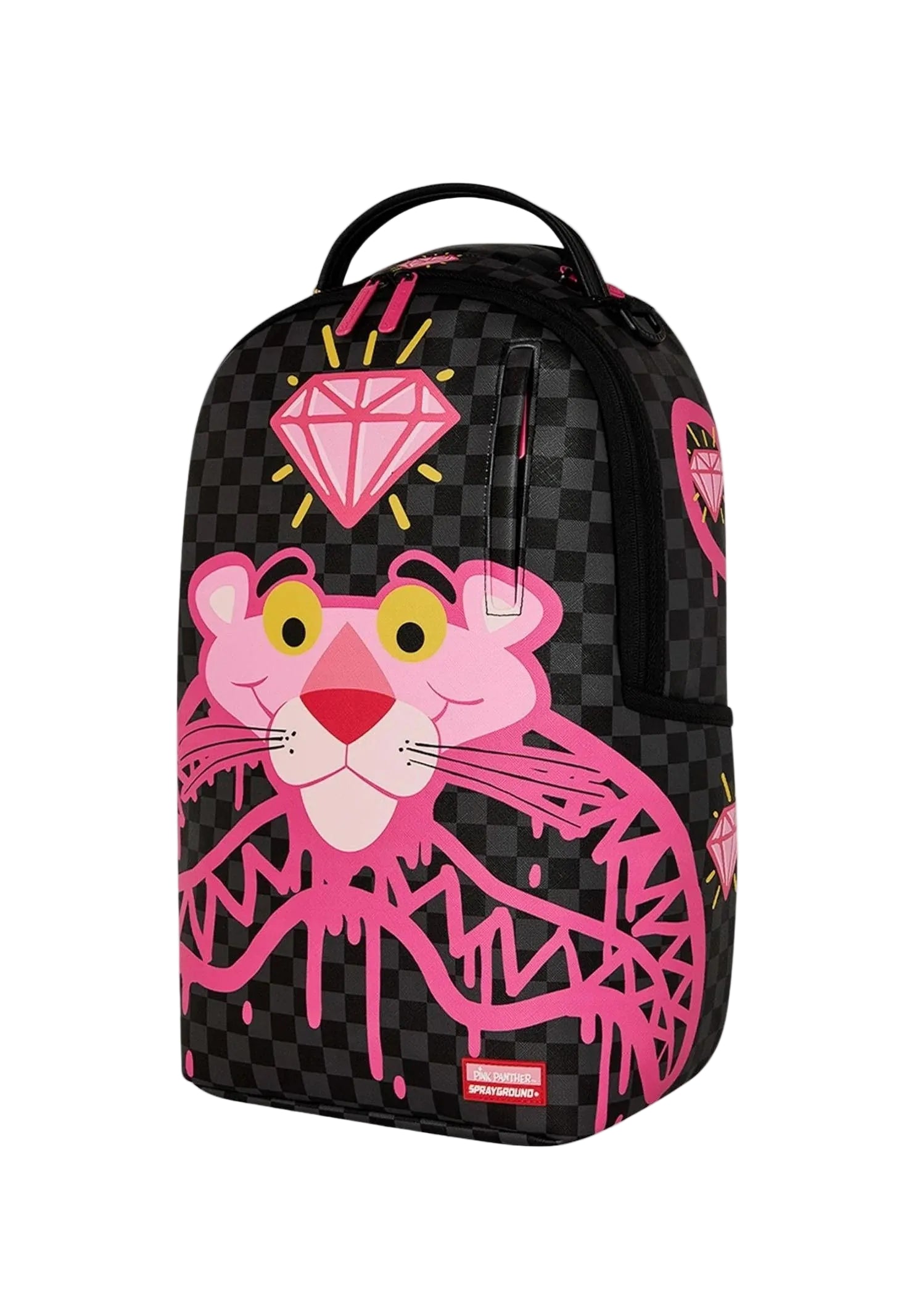 Sprayground Pink Panther Drippy Diamonds Backpack