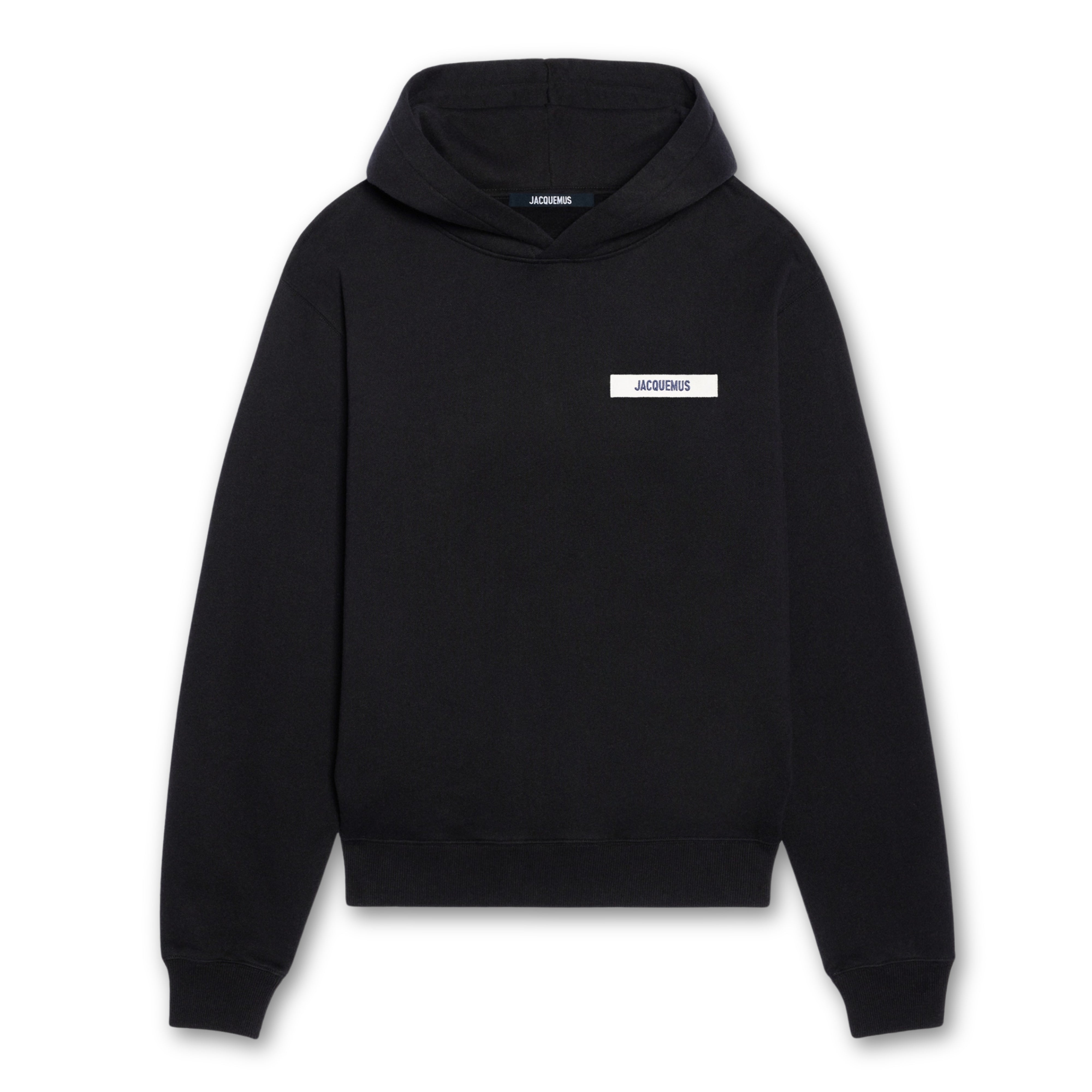 Jacquemus Gros Grain Hoodie Black - OnSize