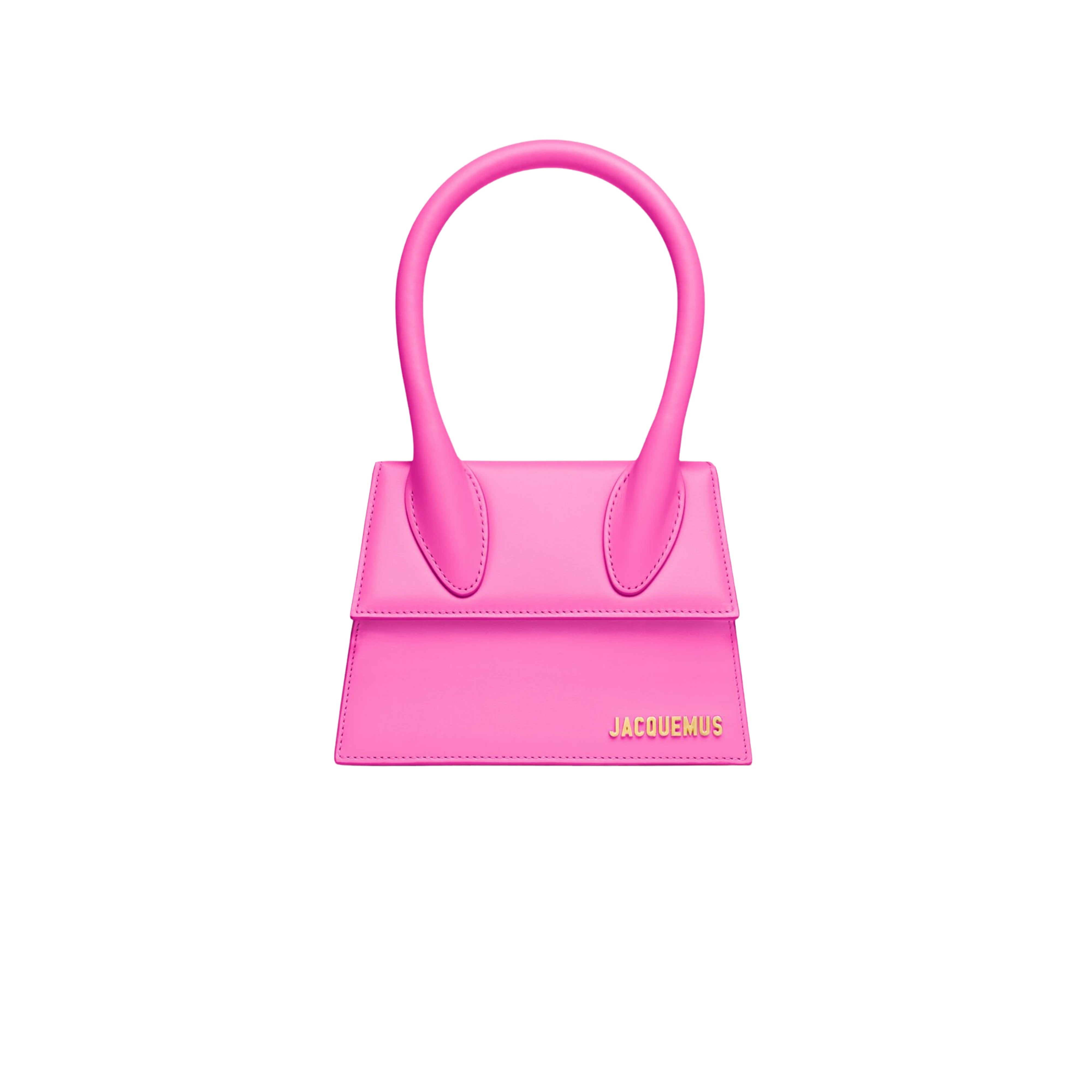 Jacquemus Le Chiquito Moyen Signature Handbag Neon Pink - OnSize