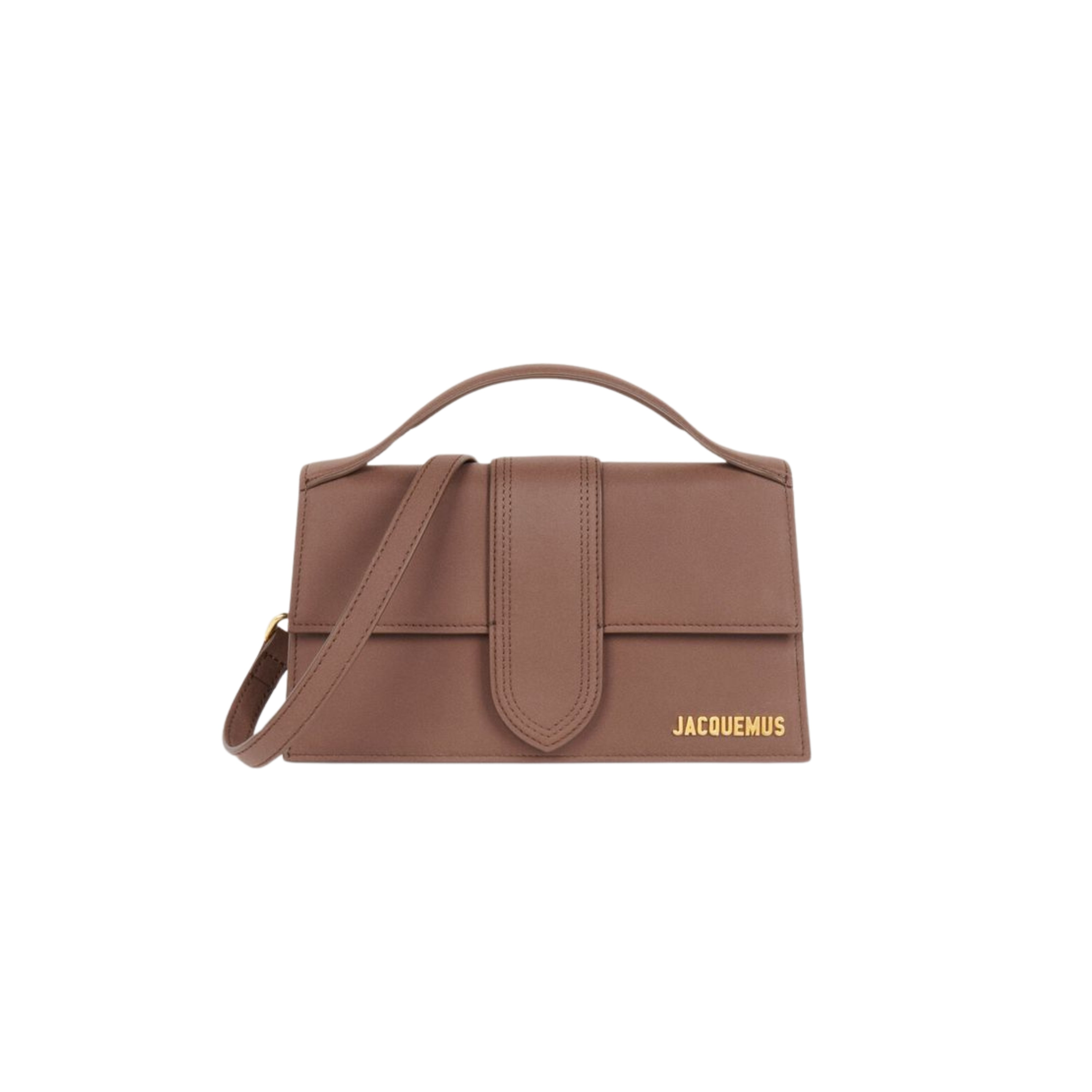 Jacquemus Le grand Bambino Crossbody Strap Handbag Suede Brown - OnSize