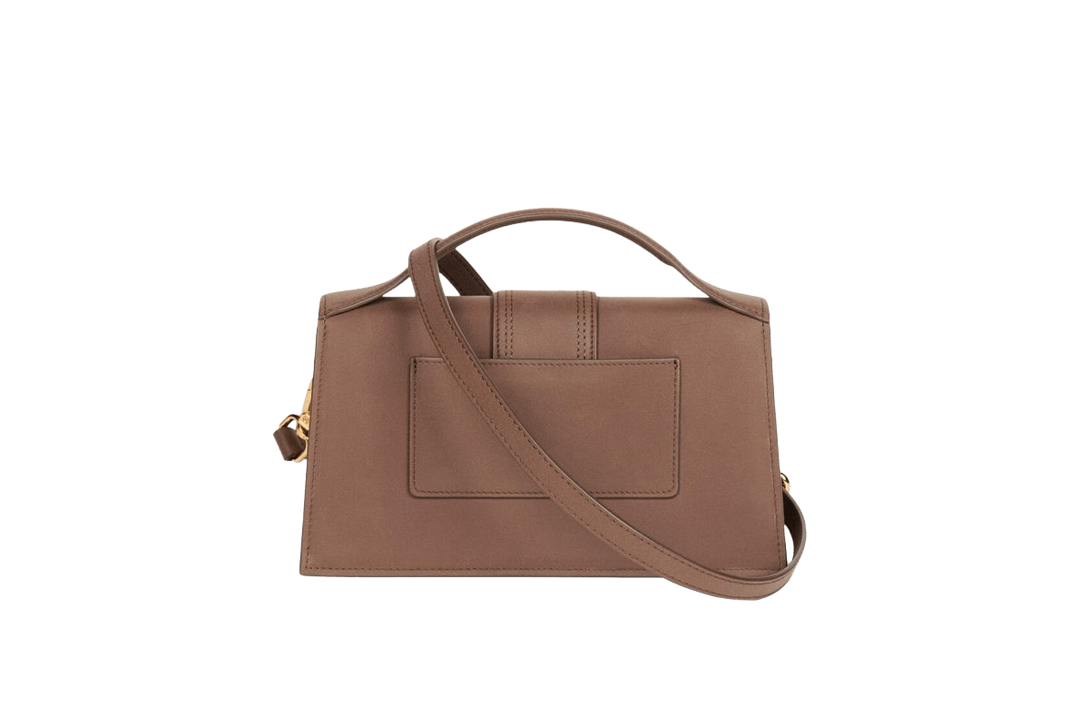 Jacquemus Le grand Bambino Crossbody Strap Handbag Suede Brown - OnSize