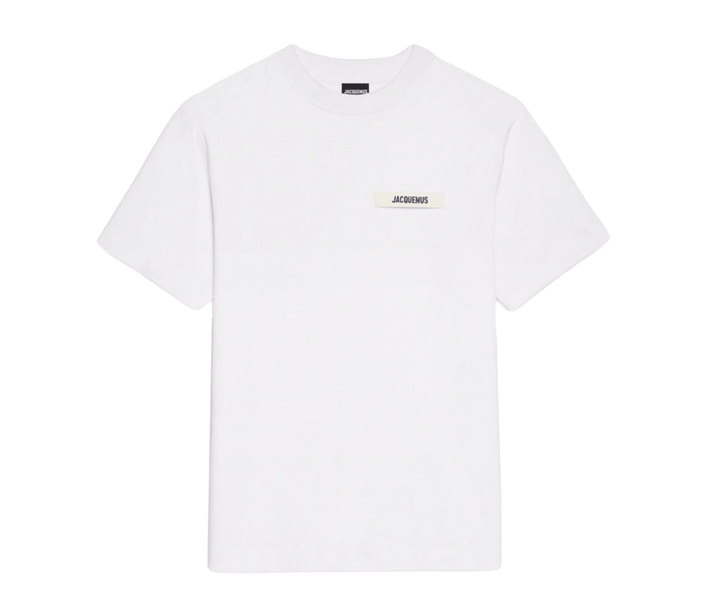Jacquemus Le T-Shirt Gros Grain White - OnSize
