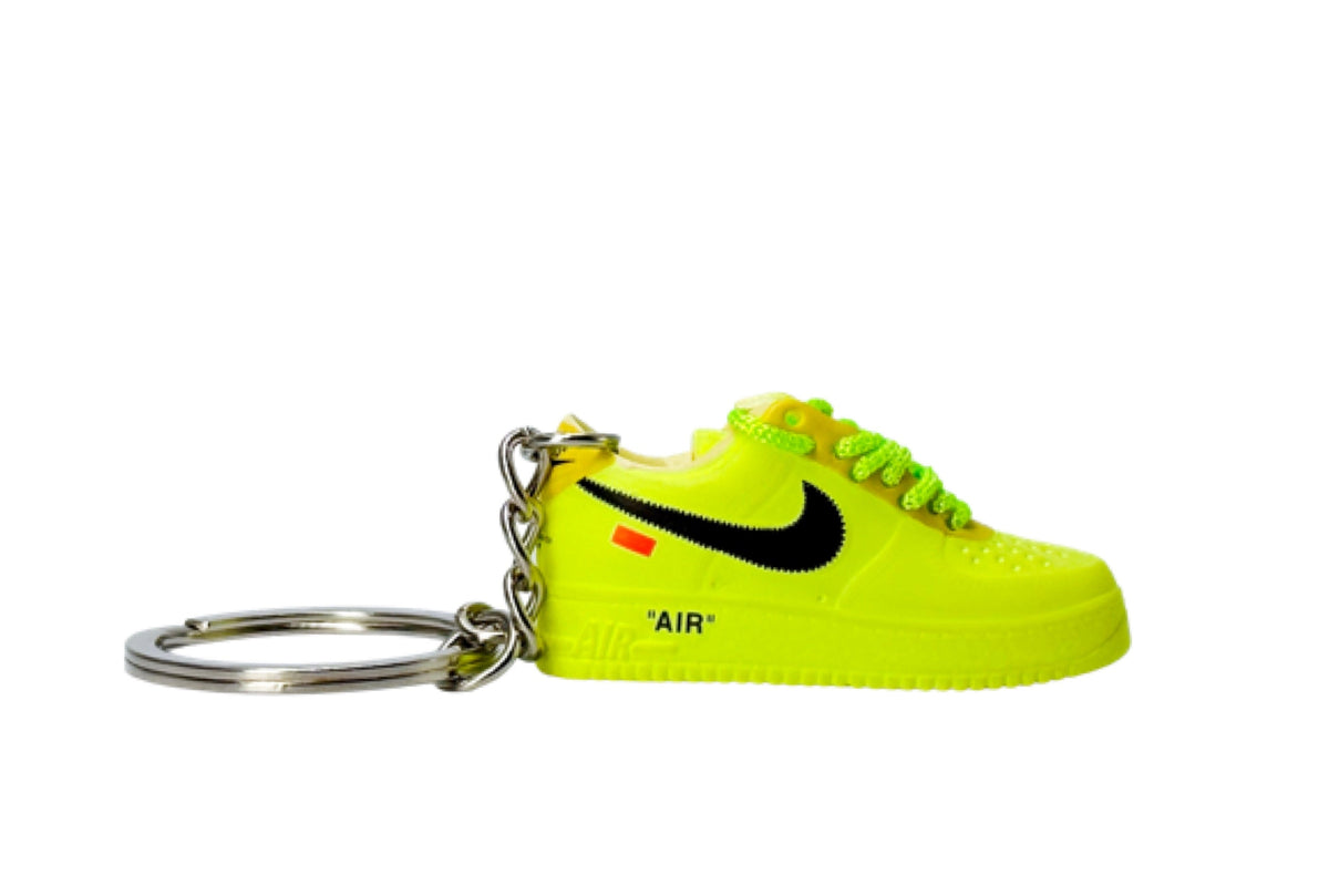 Keychain - Nike Air Force 1 Low Off-White Volt