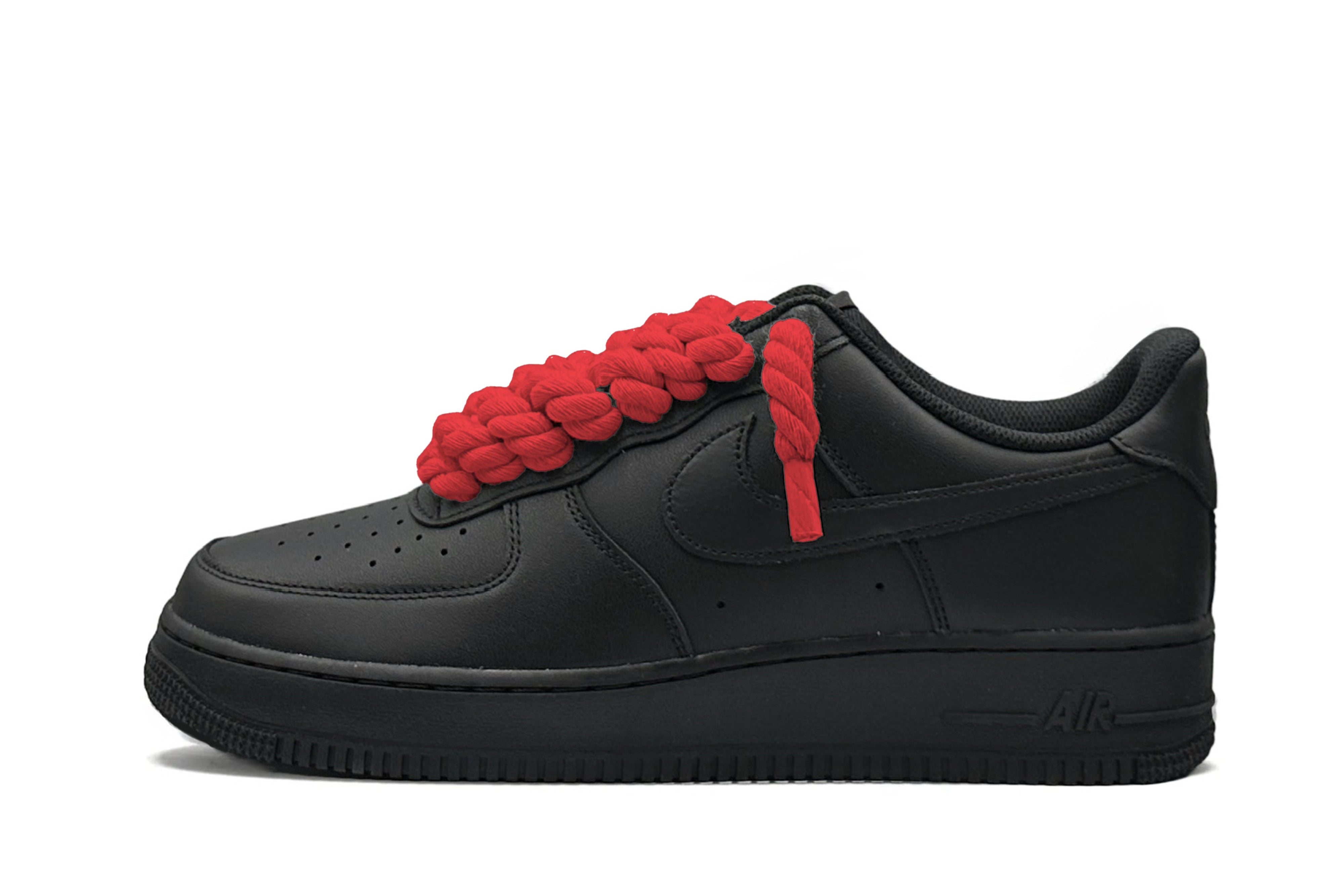 black red nike air force 1