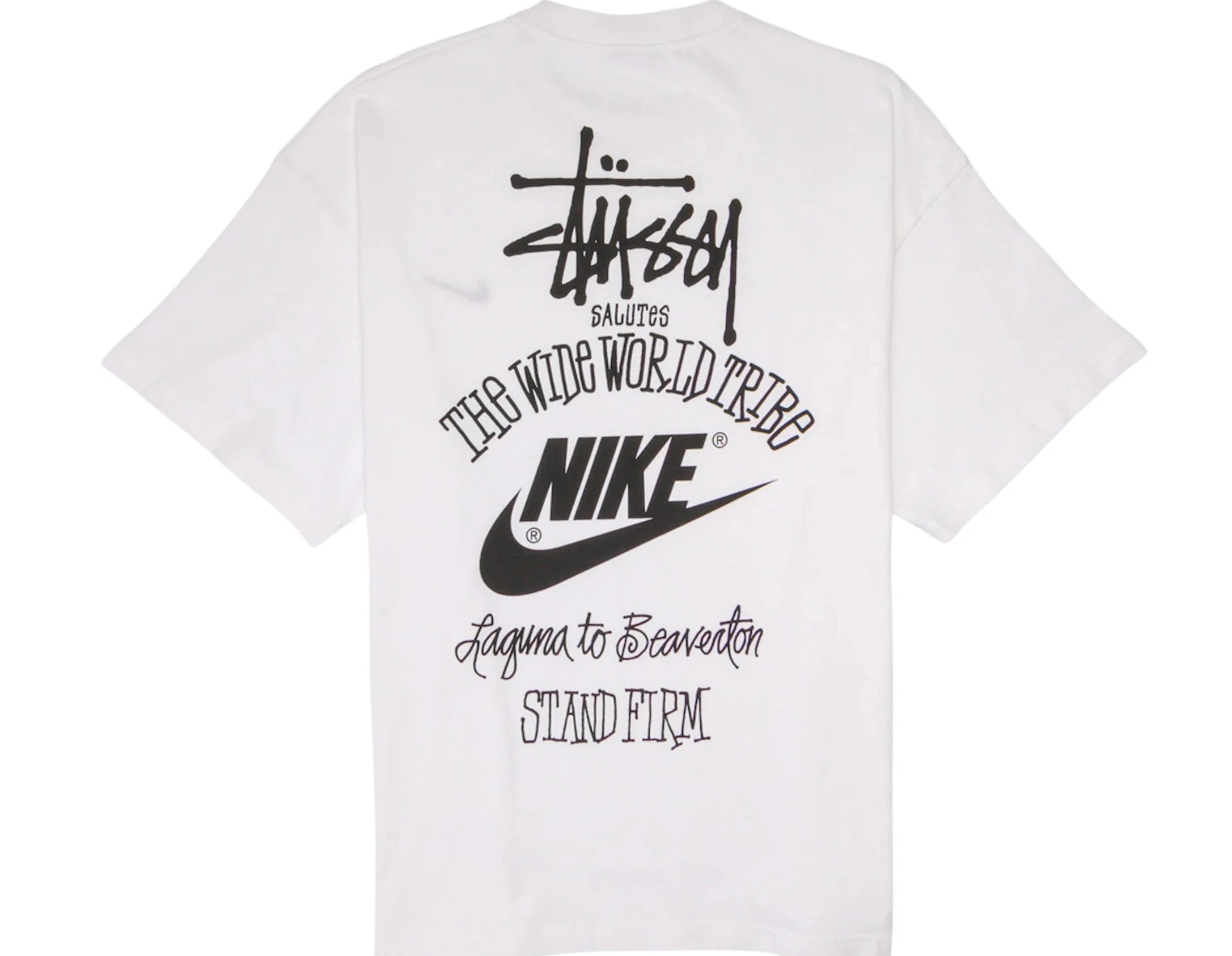 Nike x Stussy The Wide World Tribe T-Shirt White - OnSize