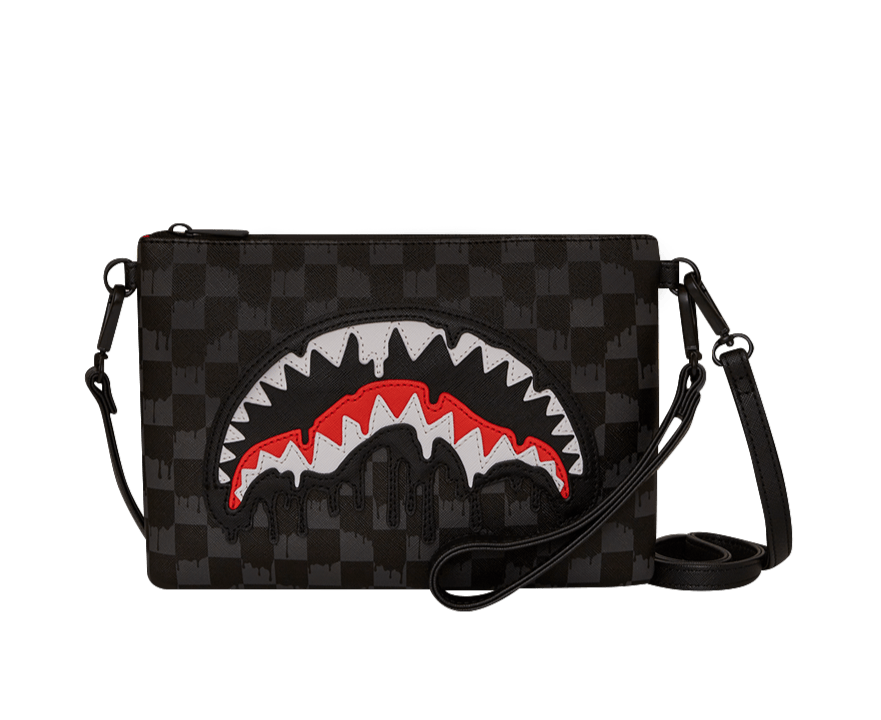 Sprayground Dripping Sharks In Paris Crossover Clutch - OnSize