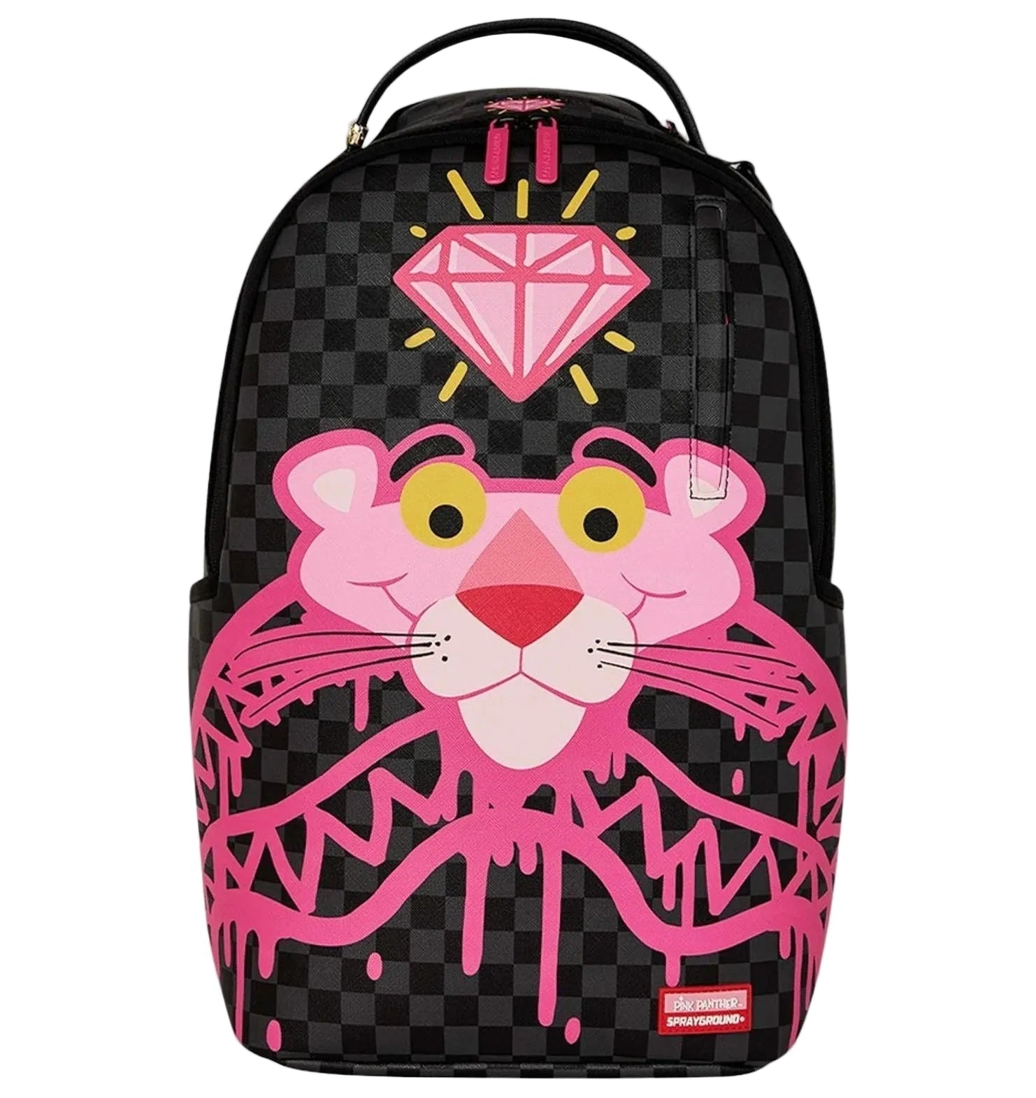 Sprayground Pink Panther Drippy Diamonds Backpack - OnSize