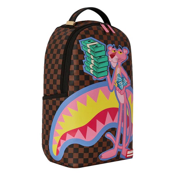 Sprayground Pink Panther Holding Money Stack Backpack - OnSize