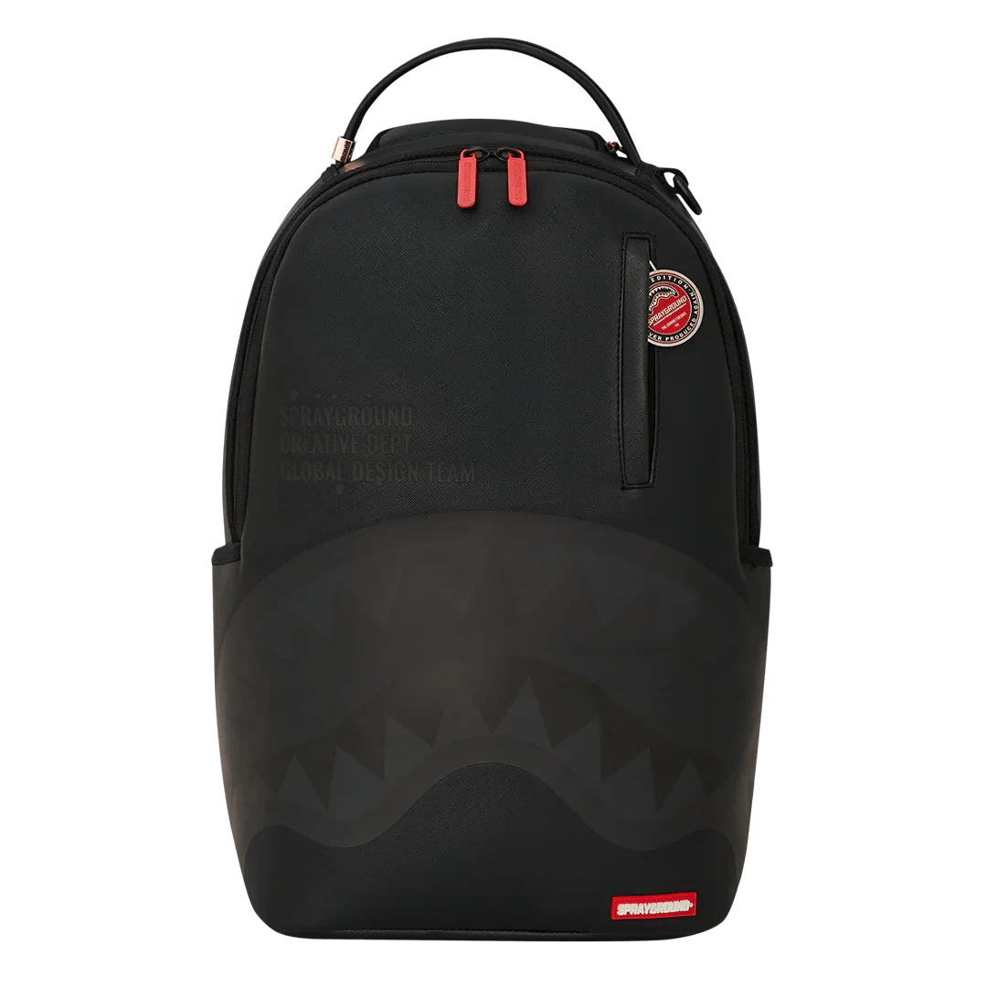 Sprayground Shark Central Black Out Backpack - OnSize