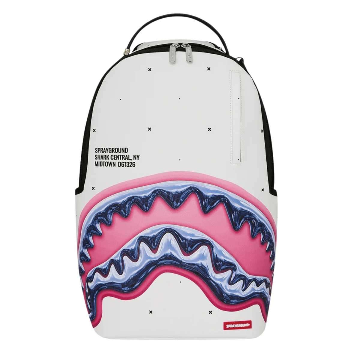 Sprayground Shark Central Liquid Chrome Backpack - OnSize