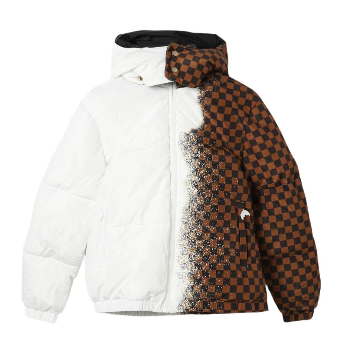 Sprayground White Spray Sharks Paris Down Jacket - OnSize