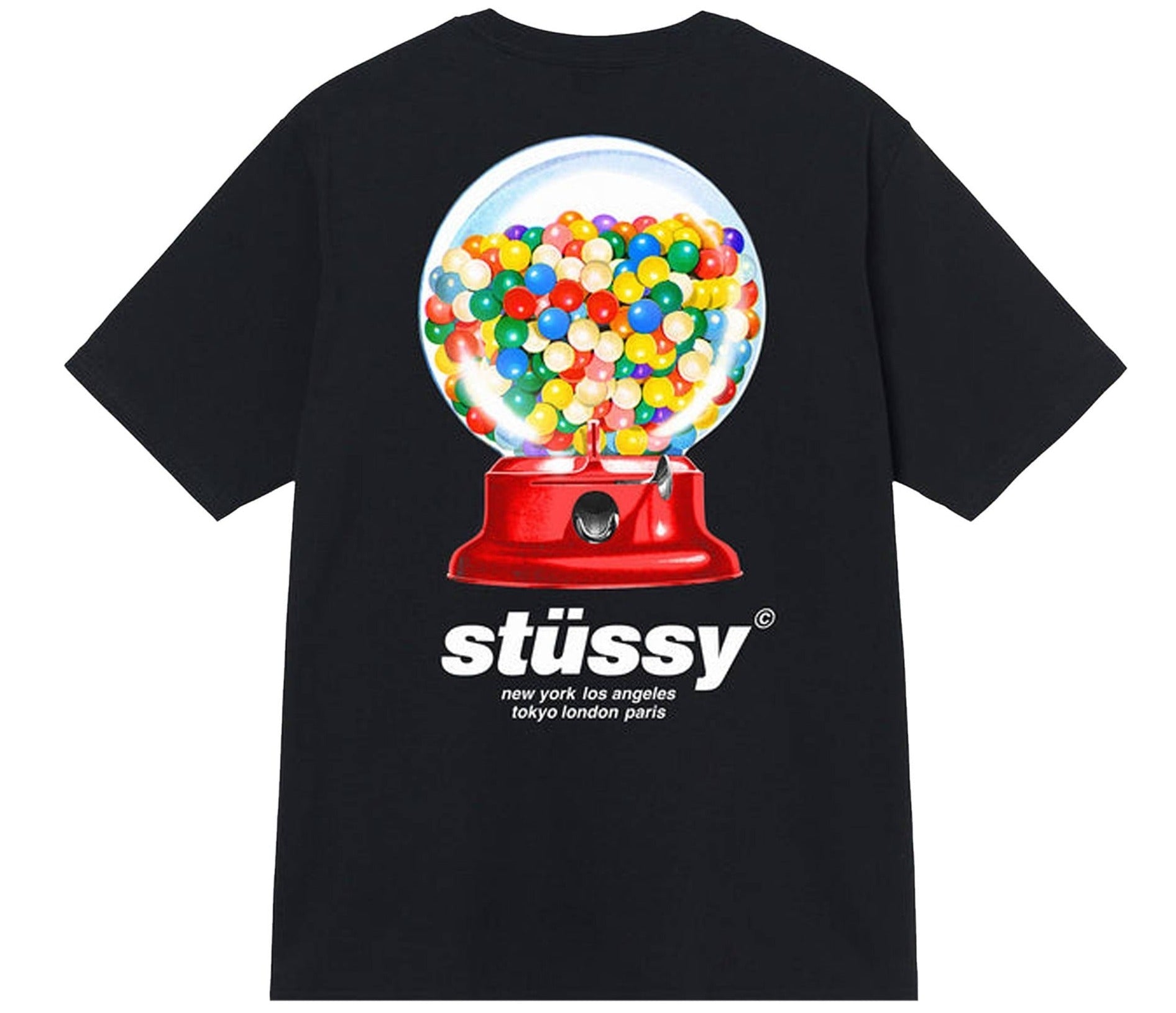 Stussy Gumball Tee Black - OnSize